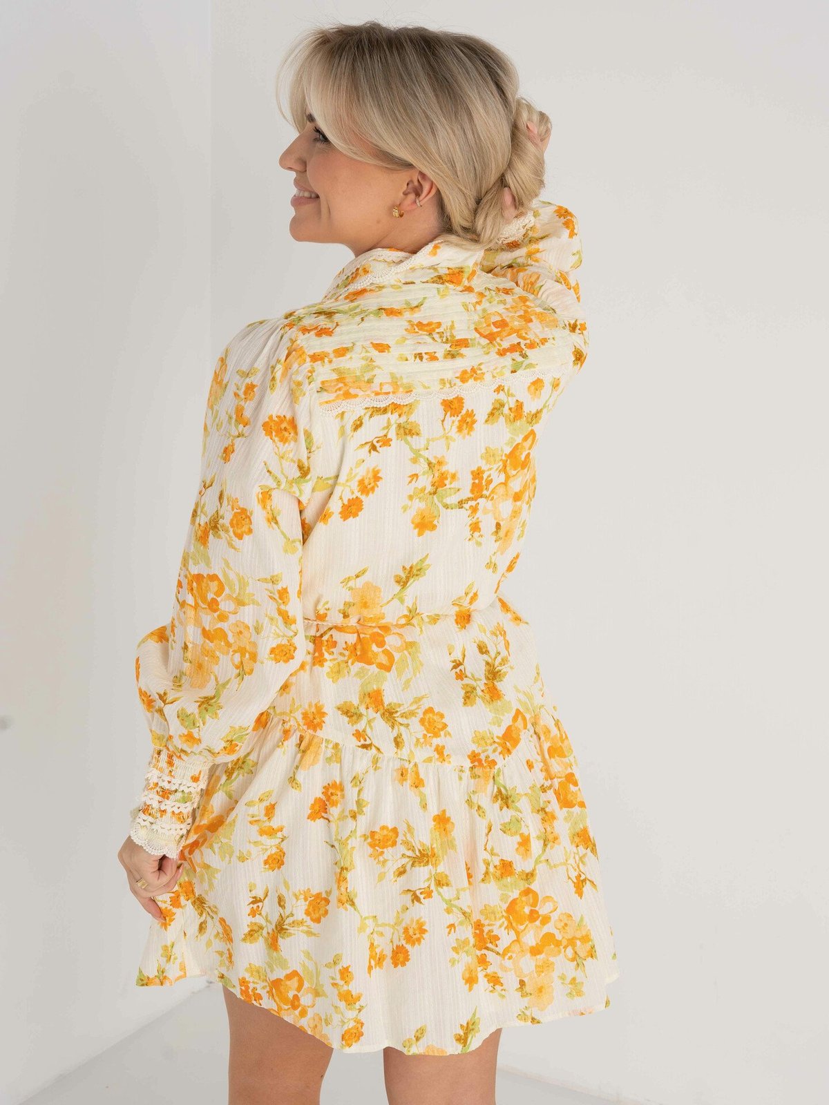 Y.A.S Somellie Long Sleeve Shirt Dress Birch