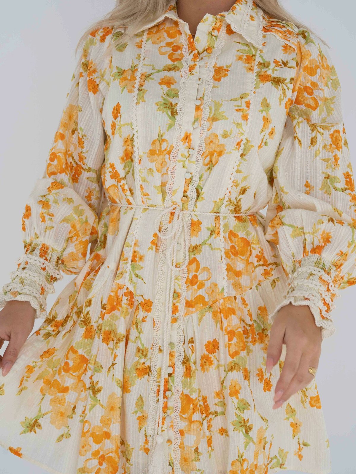 Y.A.S Somellie Long Sleeve Shirt Dress Birch