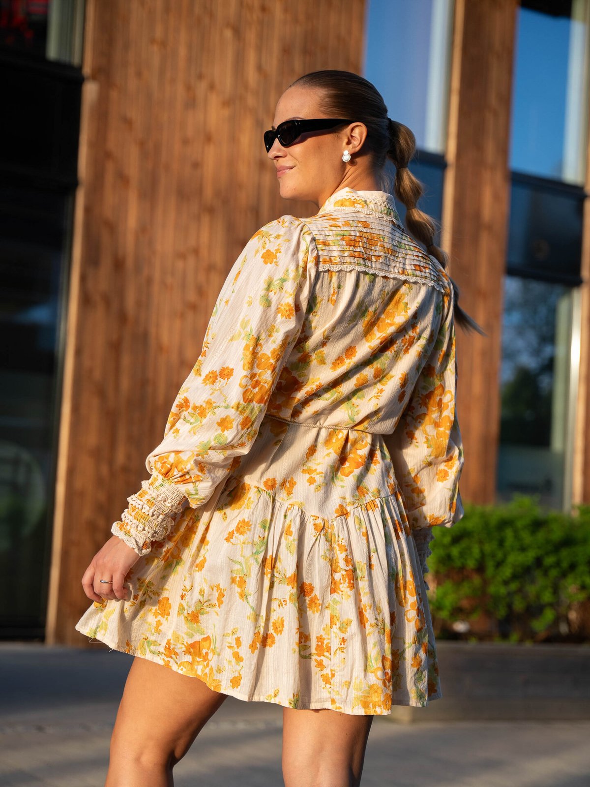 Y.A.S Somellie Long Sleeve Shirt Dress Birch