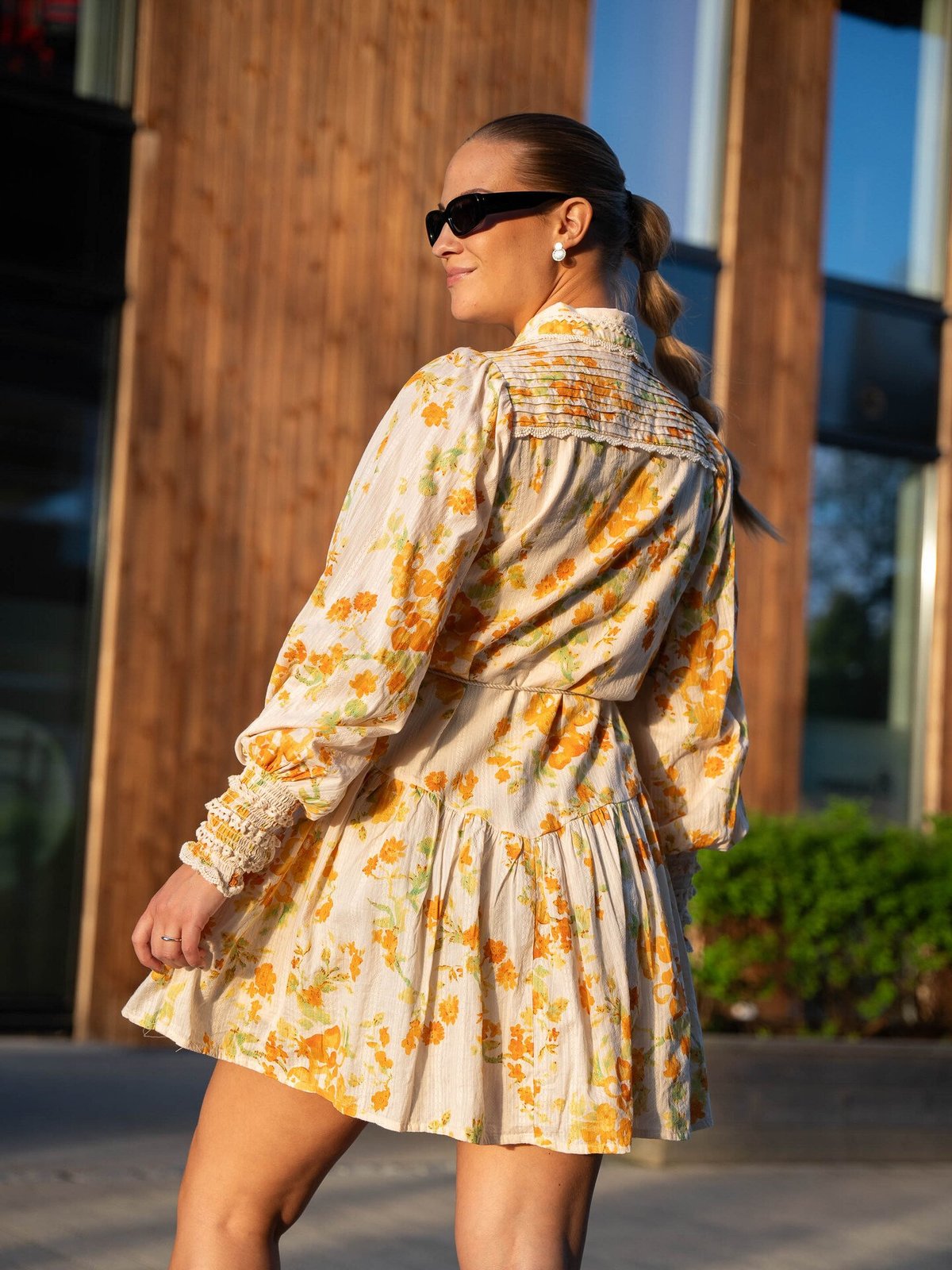 Y.A.S Somellie Long Sleeve Shirt Dress Birch