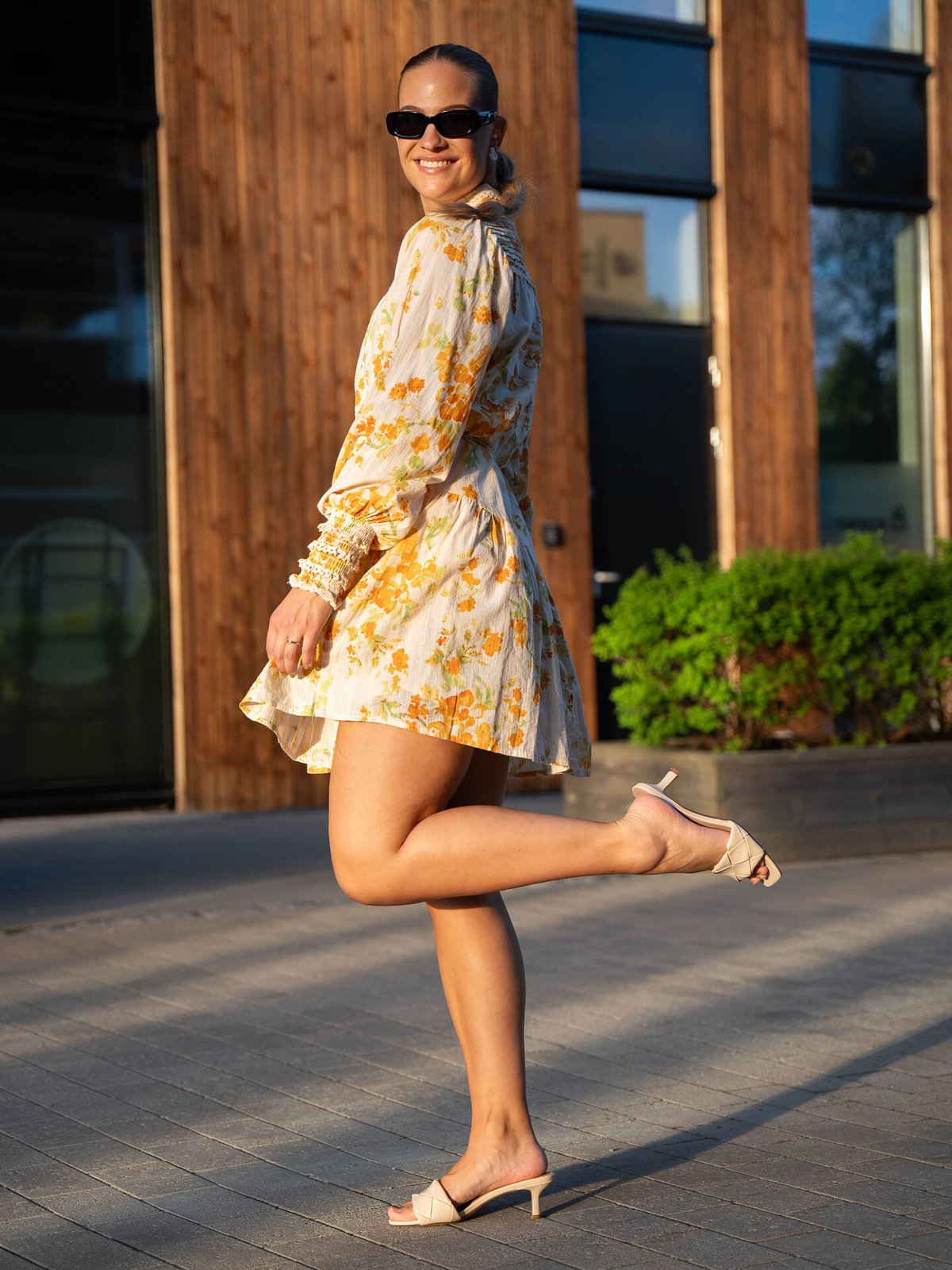 Y.A.S Somellie Long Sleeve Shirt Dress Birch