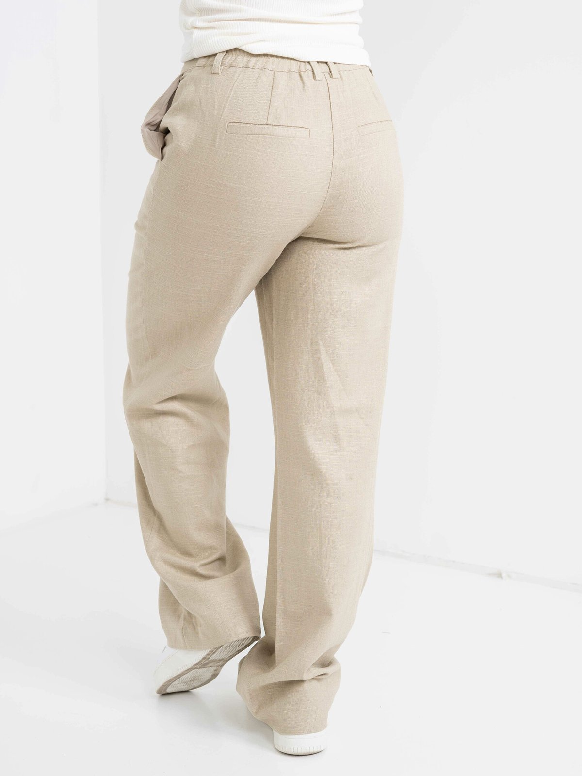 Y.A.S Isma High Waist Pants Plaza Taupe