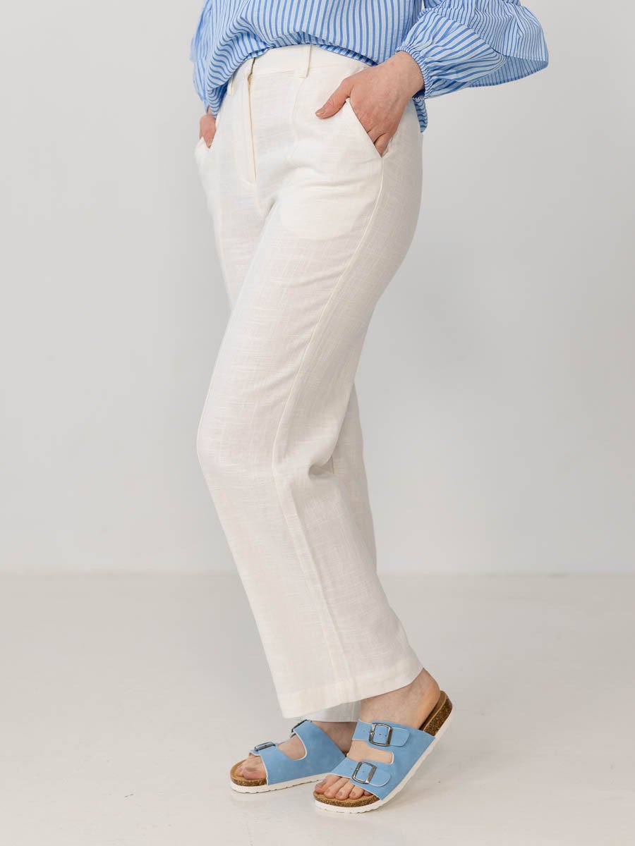Y.A.S Isma High Waist Pants Star White