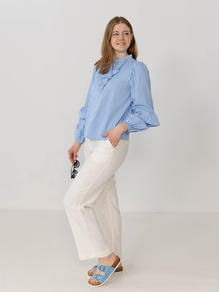 Y.A.S Isma High Waist Pants Star White