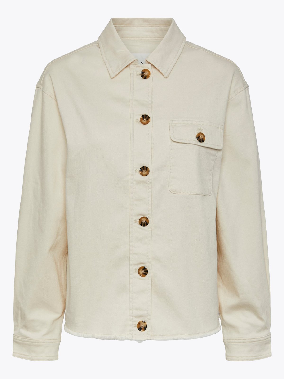 Y.A.S Twilly Long Sleeve Denim Jacket Eggnog