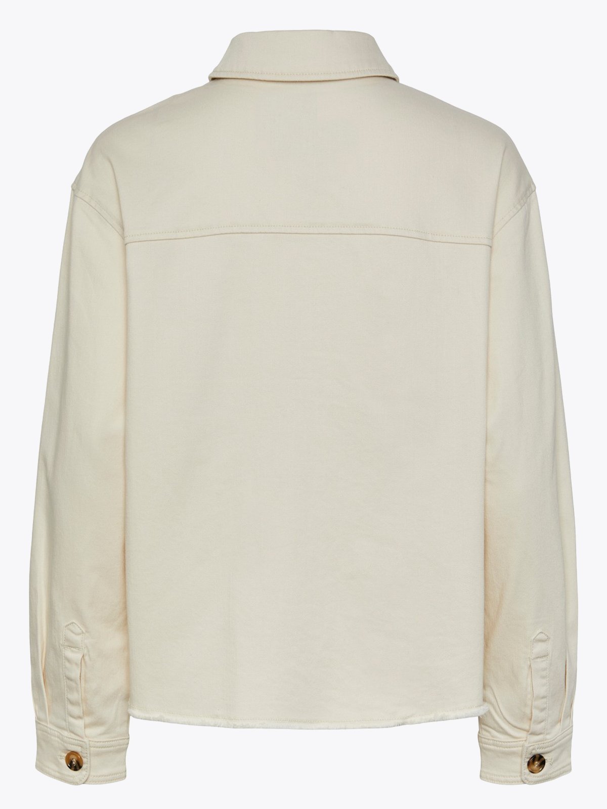 Y.A.S Twilly Long Sleeve Denim Jacket Eggnog