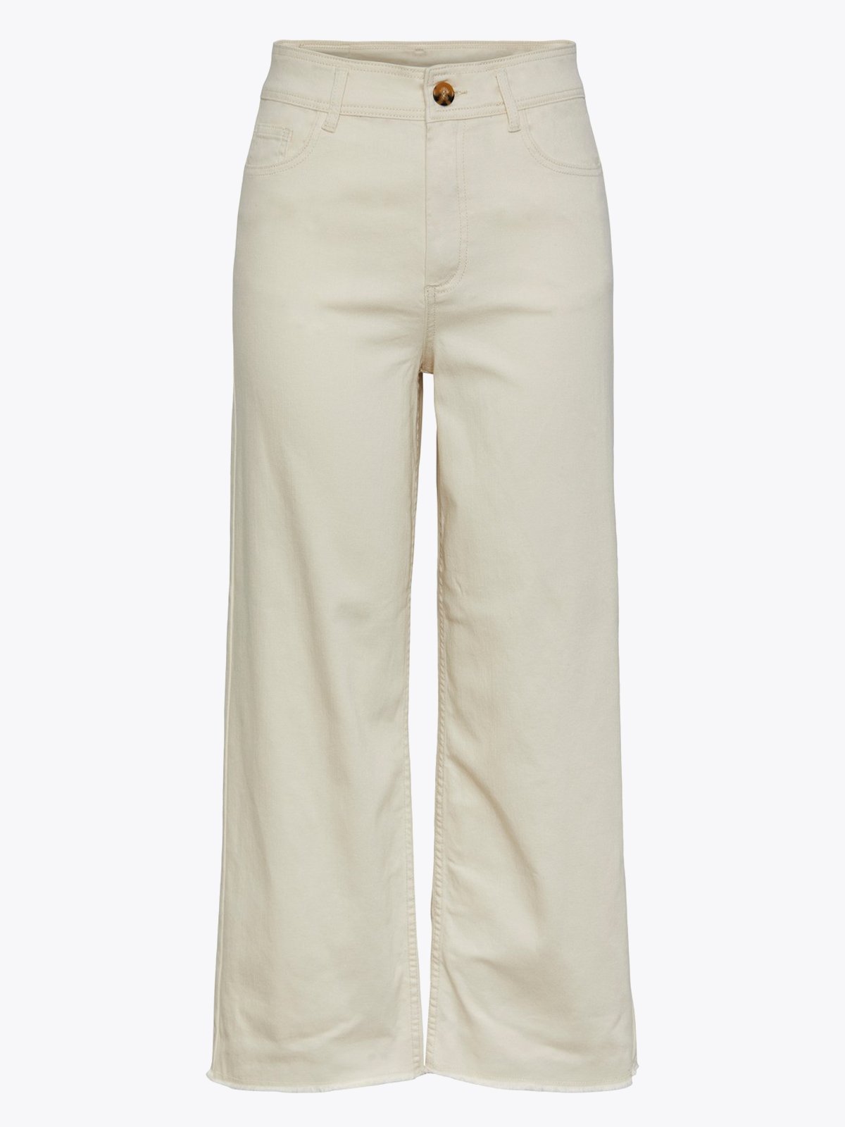 Y.A.S Twilly High Waist Denim Ankle Jeans Eggnog