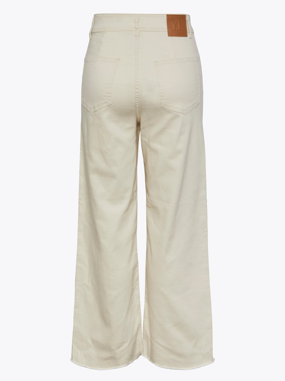 Y.A.S Twilly High Waist Denim Ankle Jeans Eggnog