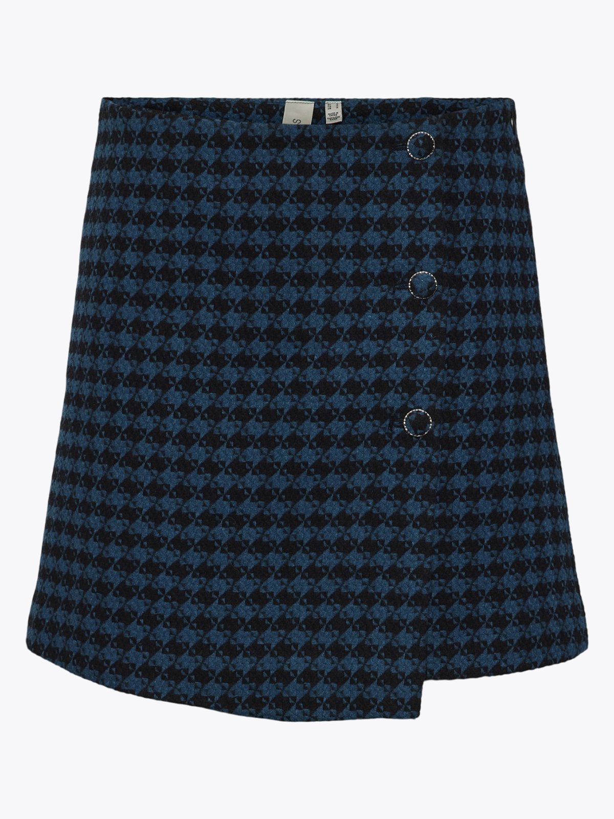 Y.A.S Vimma High Waisted Skirt Black w/ Vimma Checks