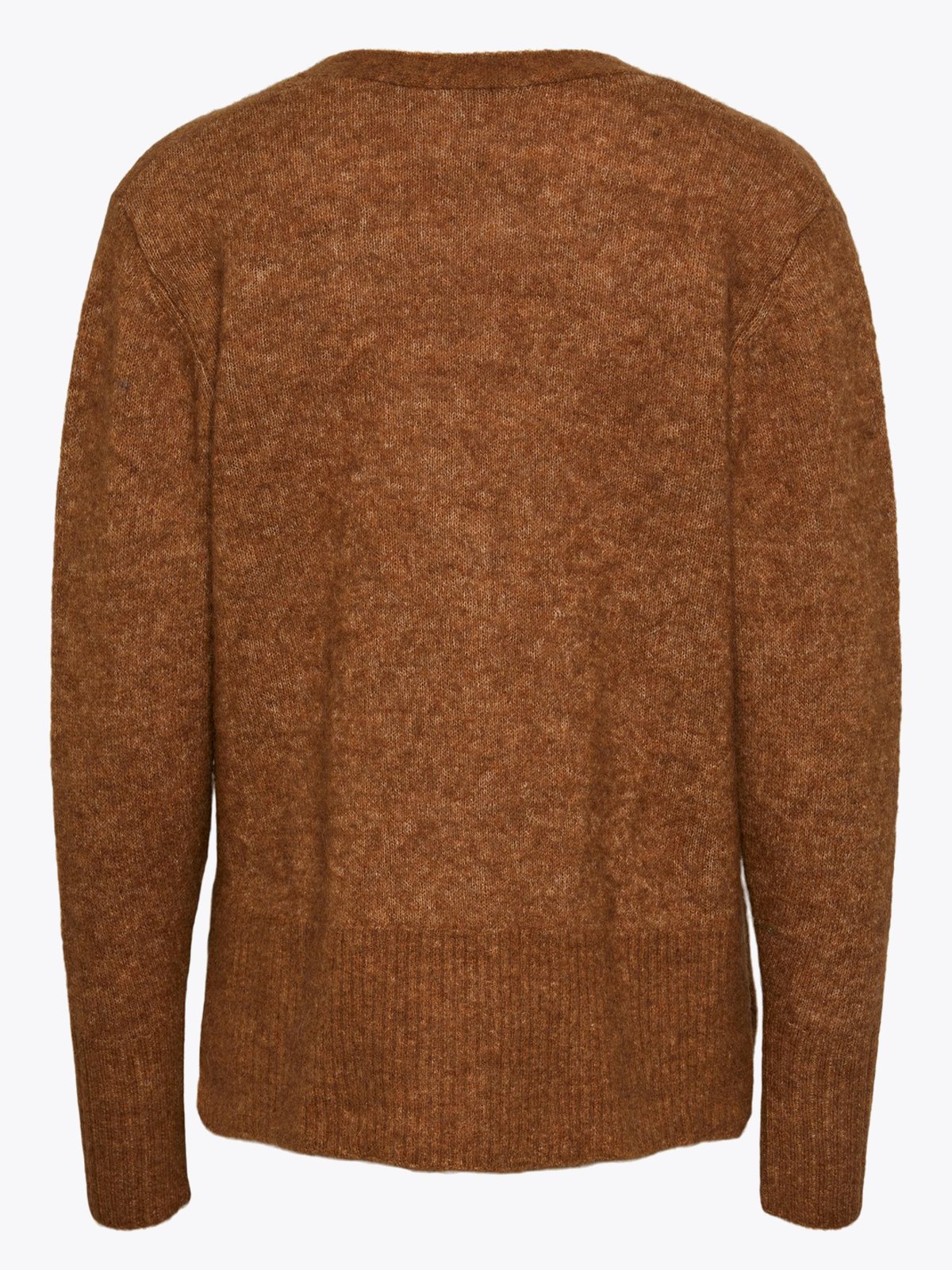 Y.A.S Nello Long Sleeve Knit Cardigan Rubber Melange