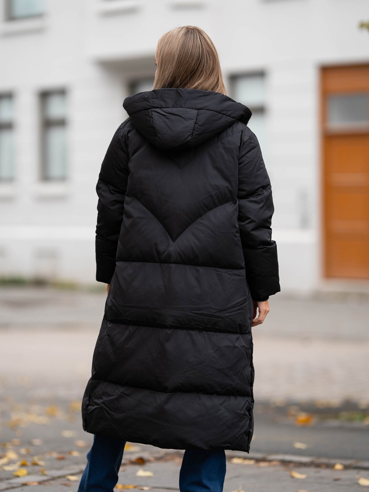 Y.A.S Irima Long Down Coat Black