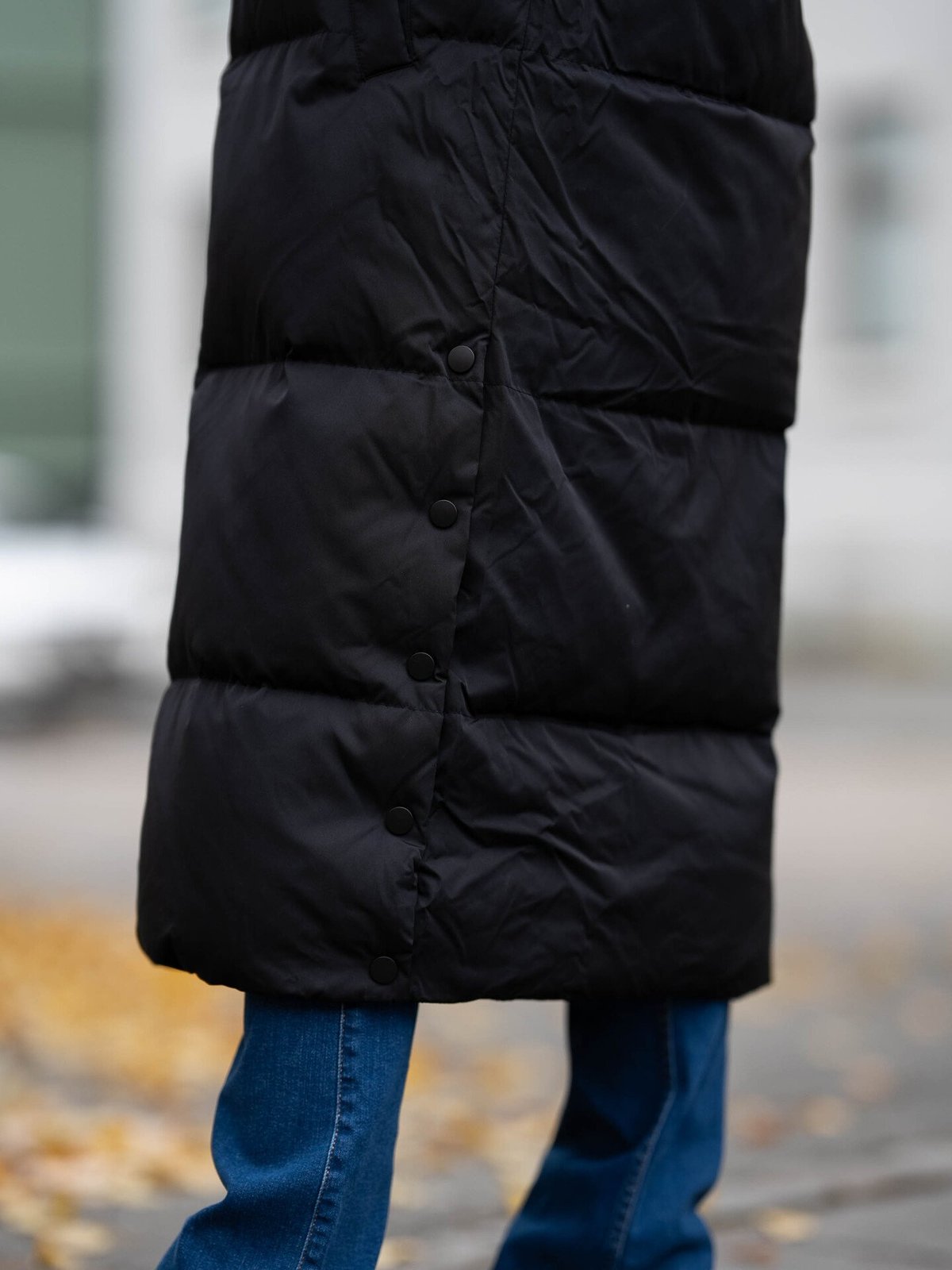 Y.A.S Irima Long Down Coat Black
