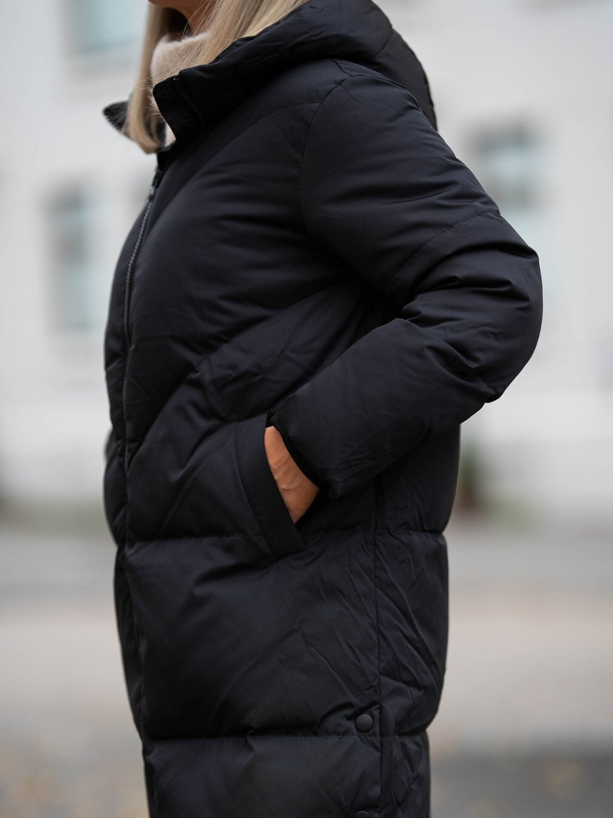 Y.A.S Irima Long Down Coat Black