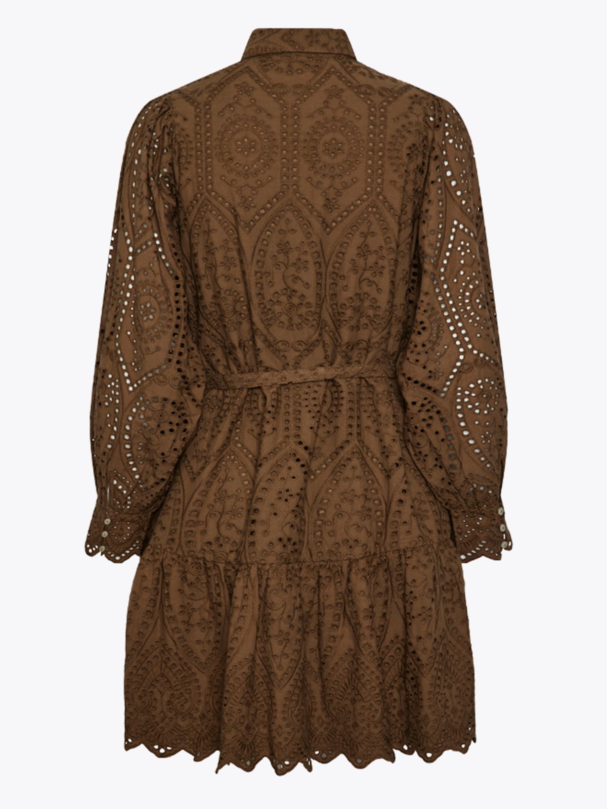 Y.A.S Holi Long Sleeve Belt Dress Brun