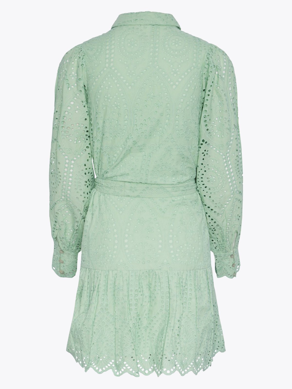 Y.A.S Holi Long Sleeve Belt Dress Quiet Green
