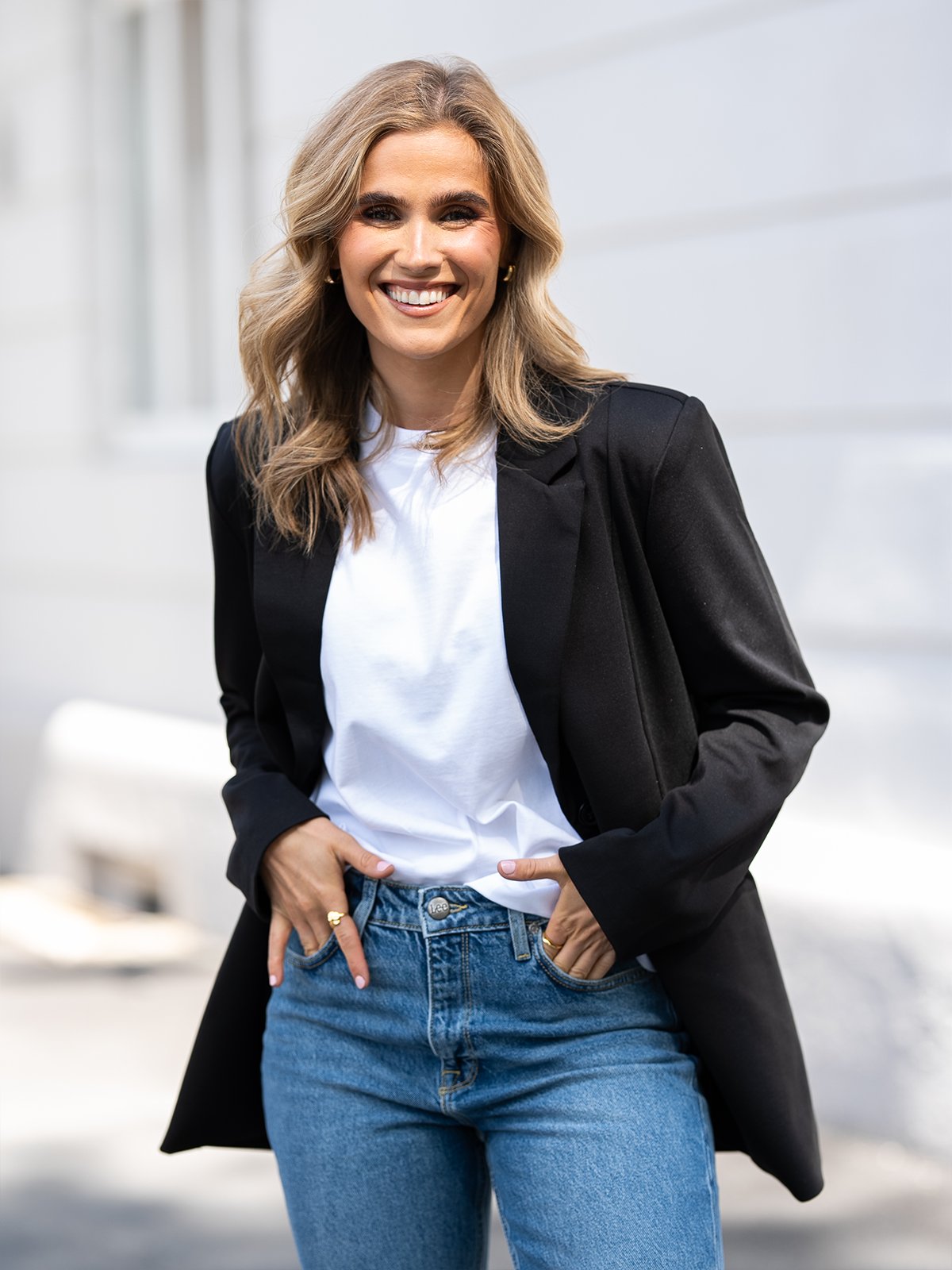 Y.A.S Likka Long Sleeve Oversized Blazer Black