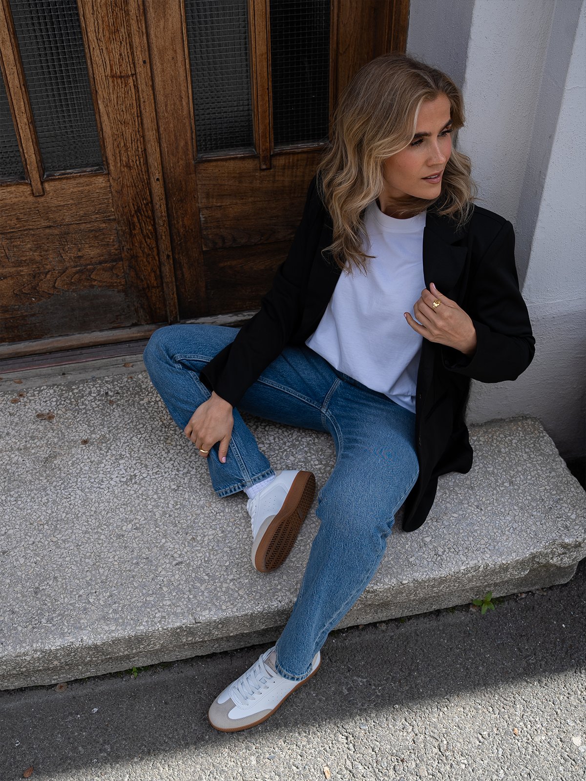 Y.A.S Likka Long Sleeve Oversized Blazer Black