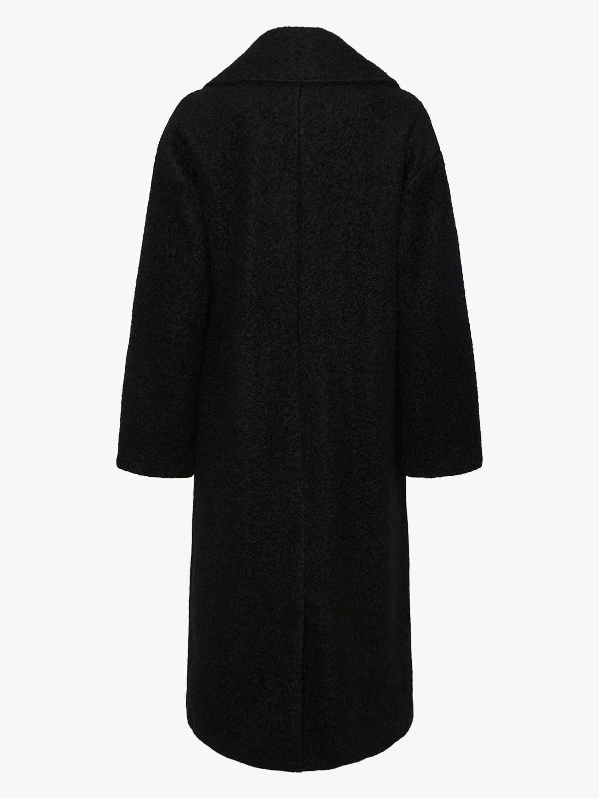 Y.A.S Mila Long Sleeve Wool Mix Coat Black