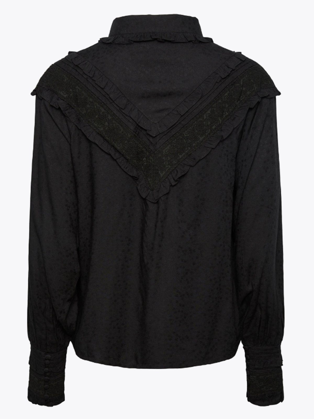 Y.A.S Aliva Long Sleeve Shirt Black