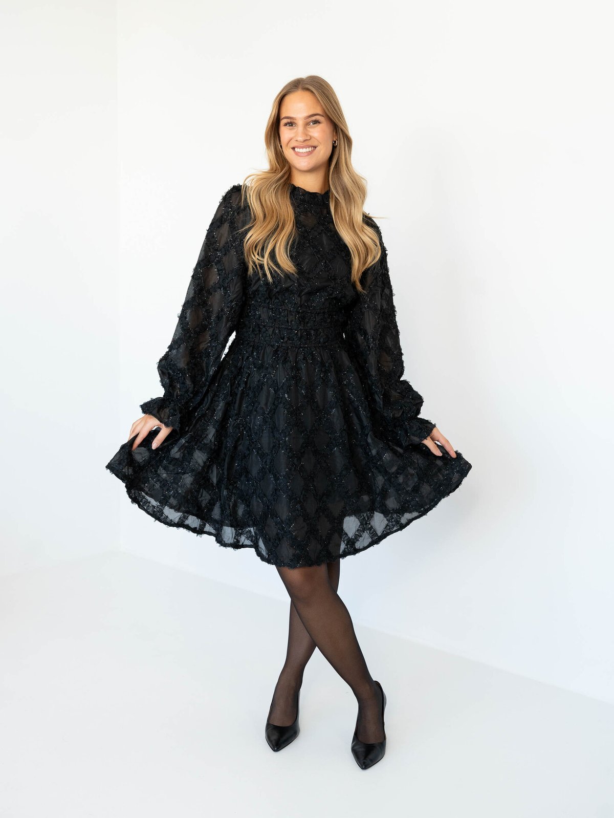 Y.A.S Harlie Long Sleeve Dress Black