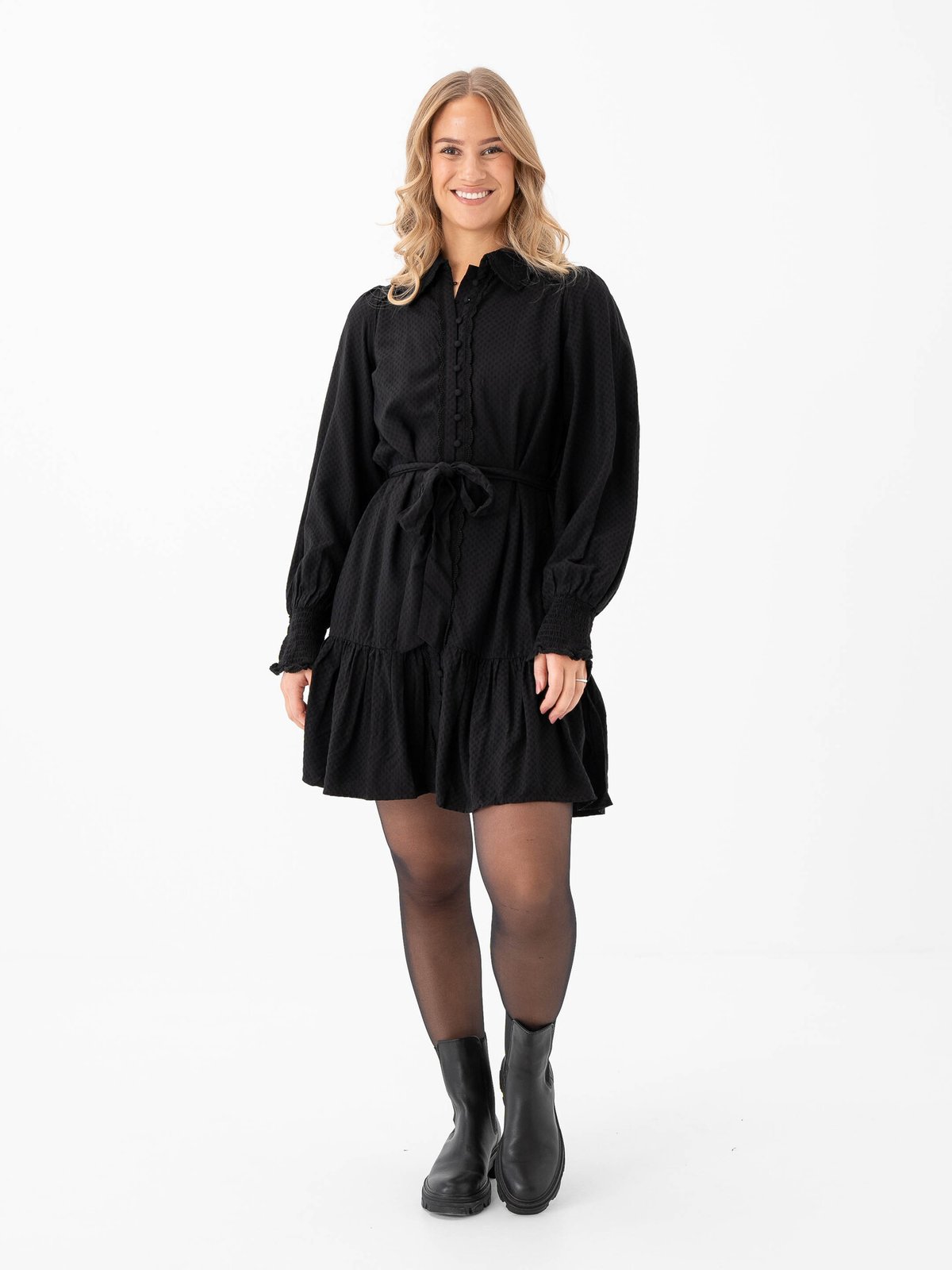 Y.A.S Tilera Shirt Dress Black