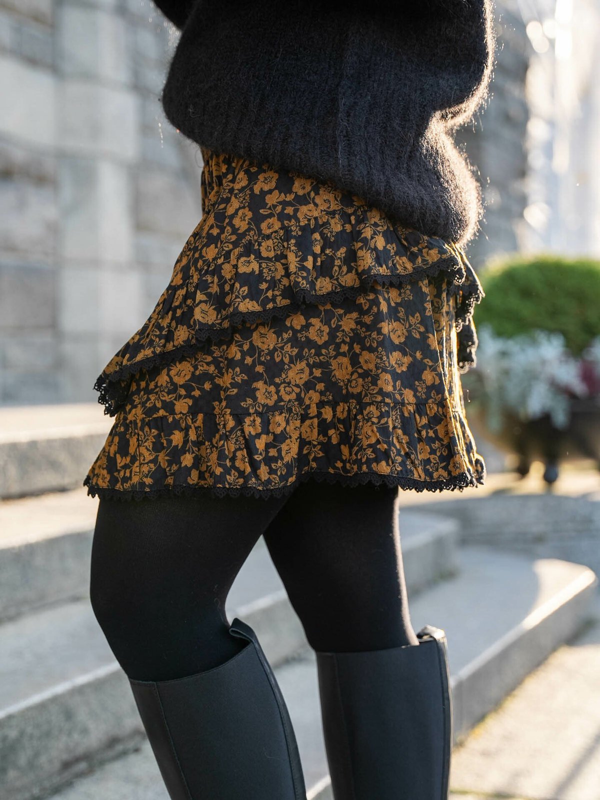 Y.A.S Tilera High Waist Skirt Black