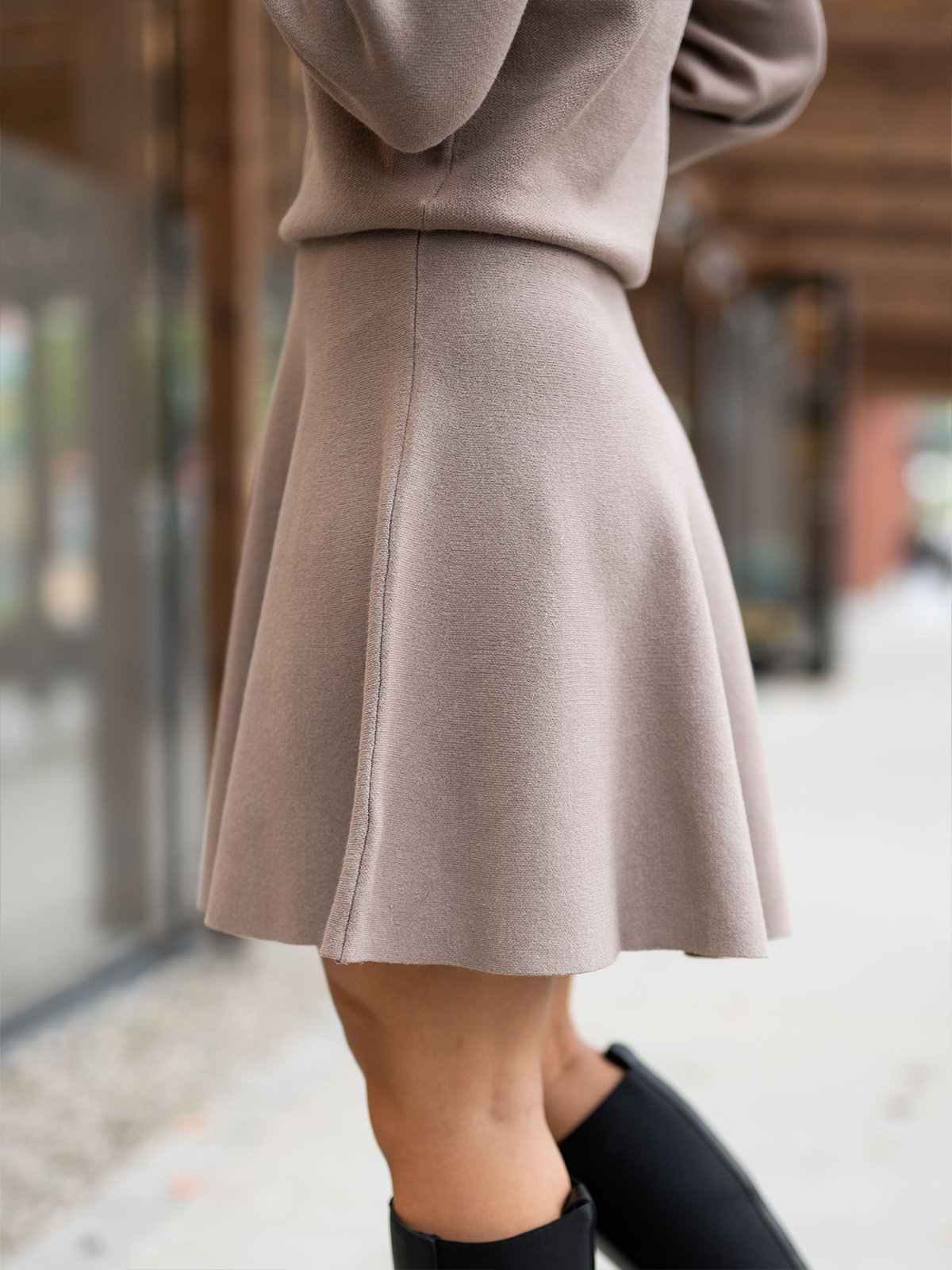 Y.A.S Fonny High Waisted Skirt Fungi