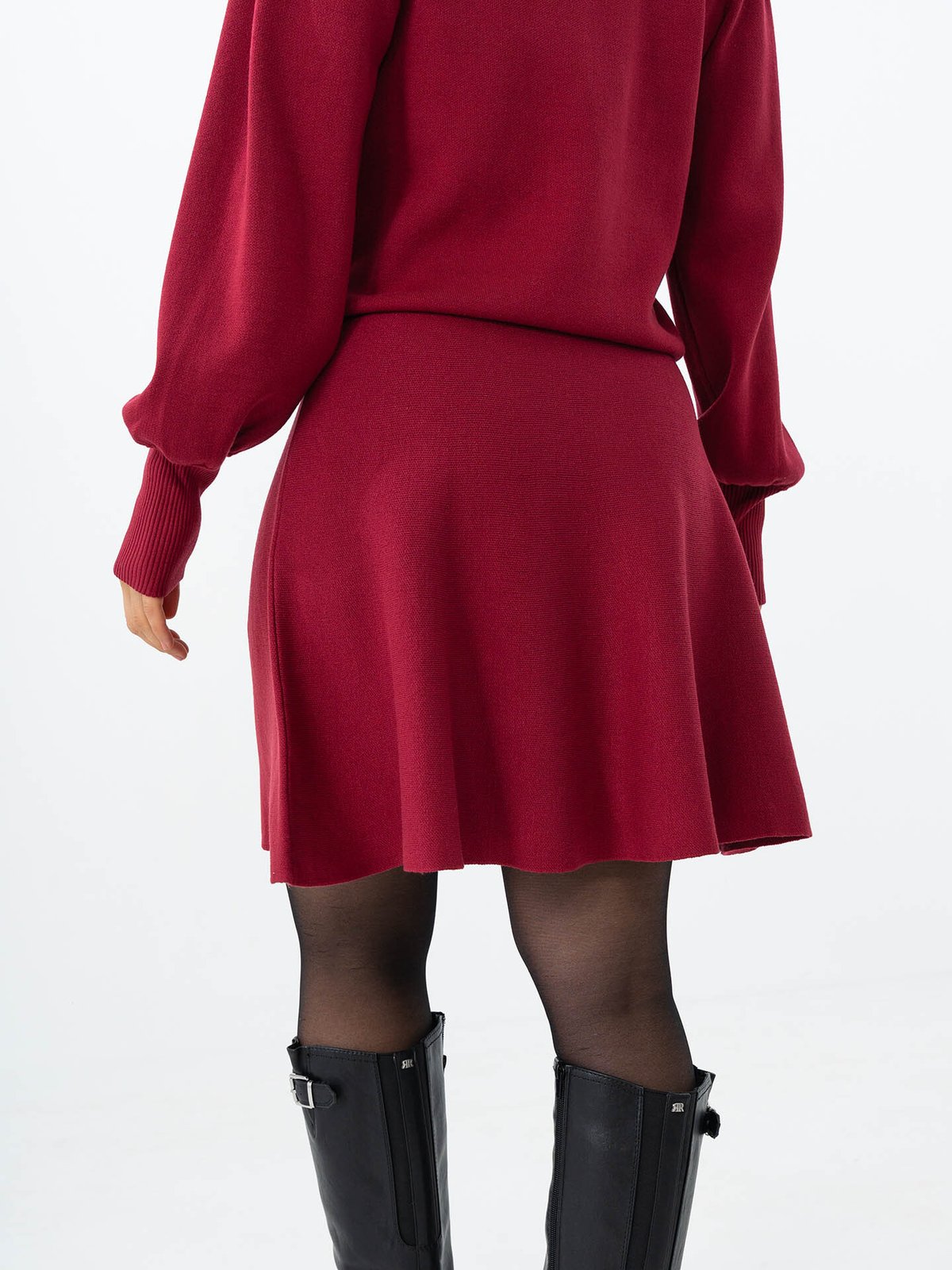 Y.A.S Fonny High Waisted Skirt Tibetan Red
