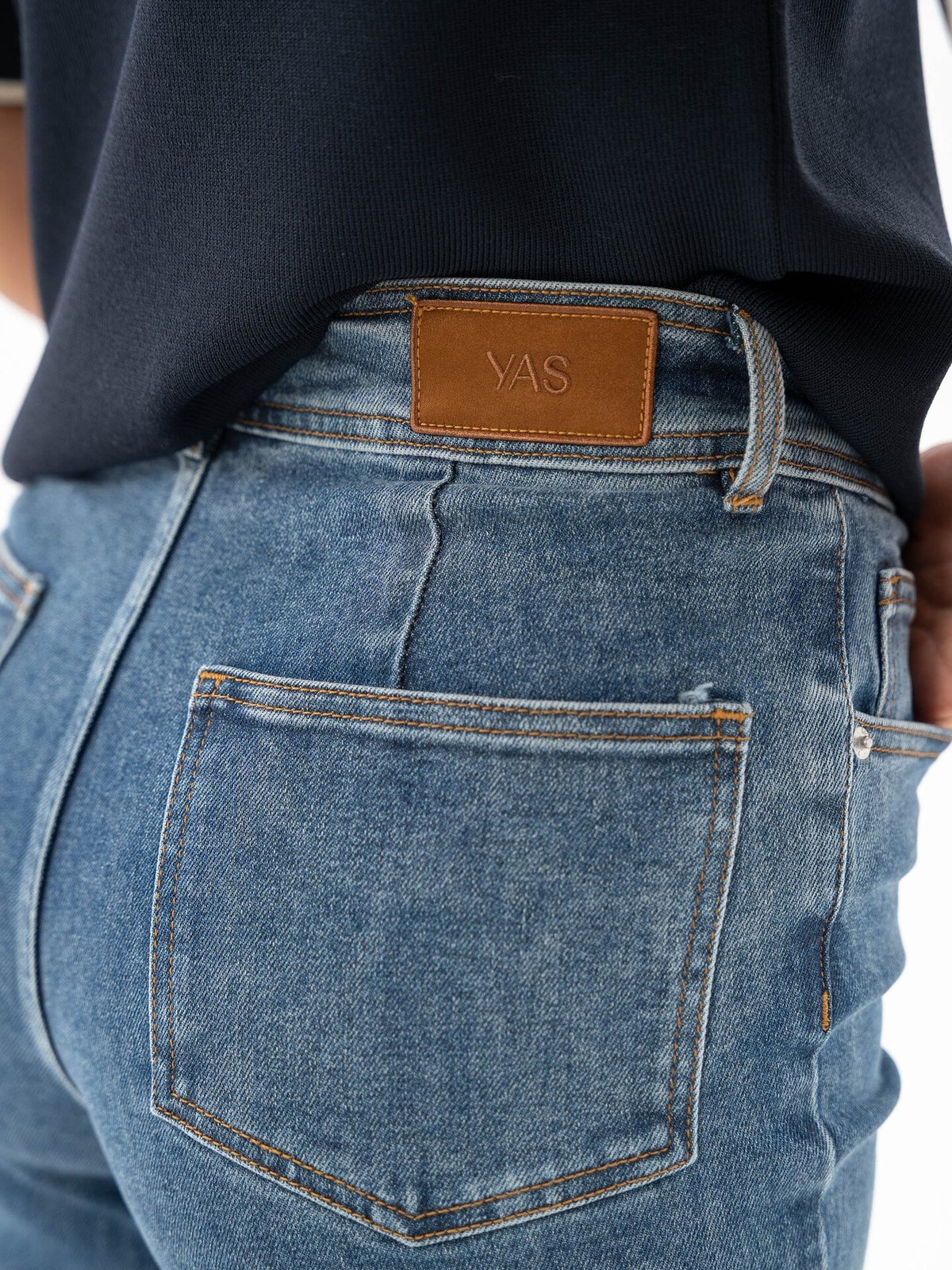 Y.A.S Dolma High Waist Jeans Light Blue Denim