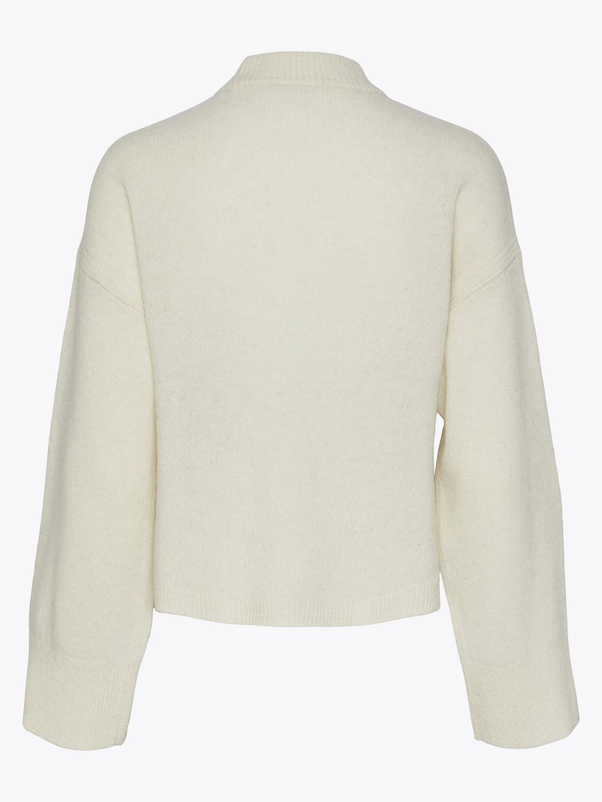 Y.A.S Frido Long Sleeve Wide Knit Pullover Birch