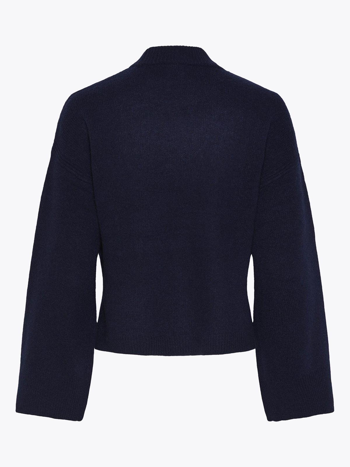 Y.A.S Frido Long Sleeve Wide Knit Pullover Night Sky