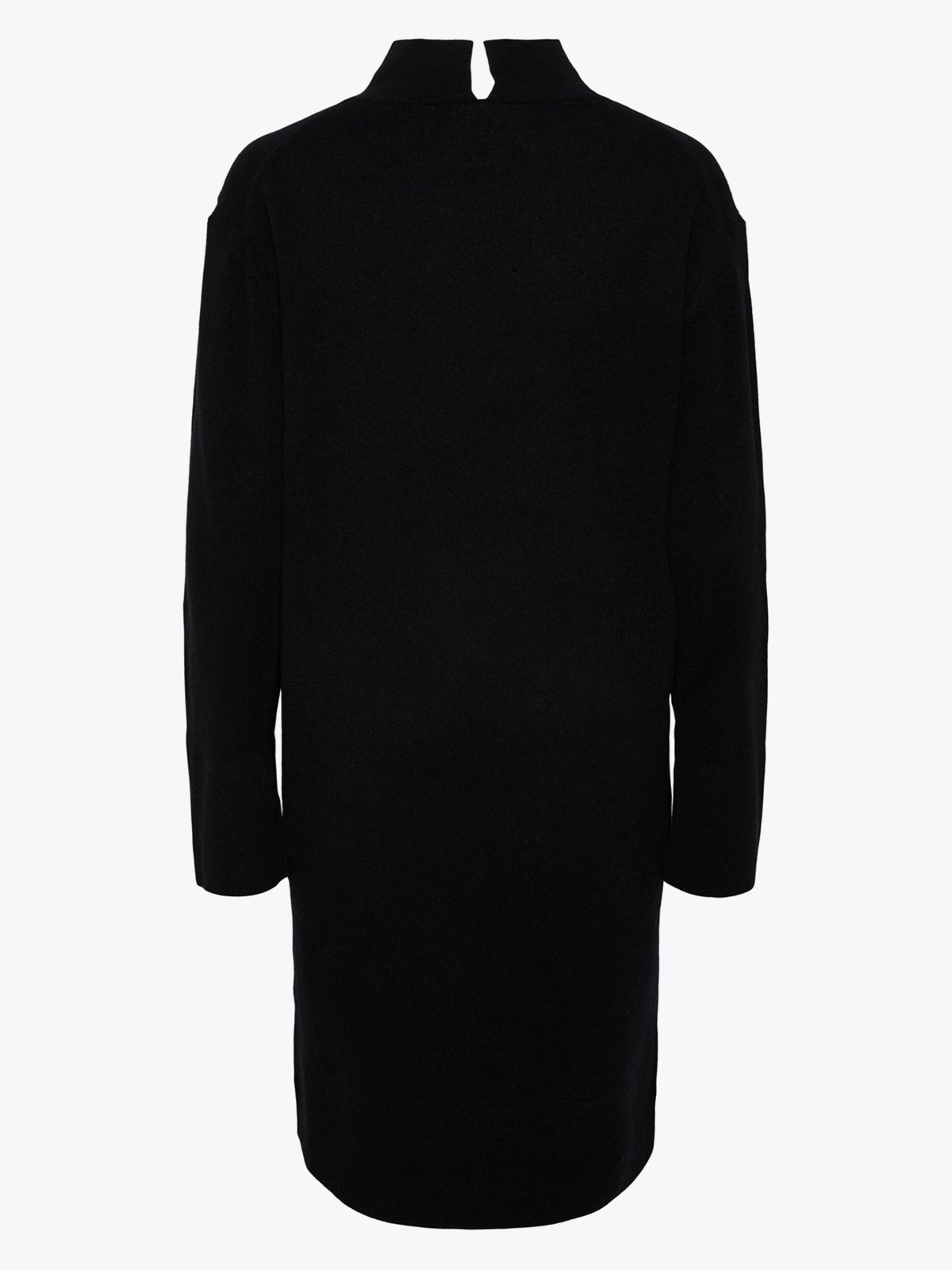 Y.A.S Emilie Long Sleeve High Neck Knit Dress Black