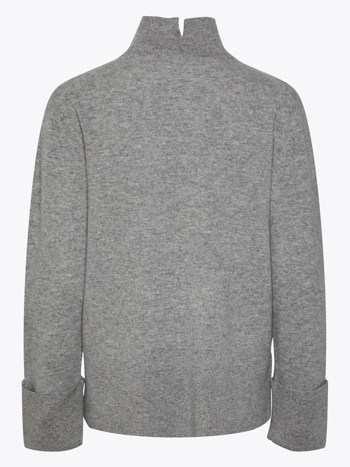 Y.A.S Emilie Highneck Pullover Light Grey Melange