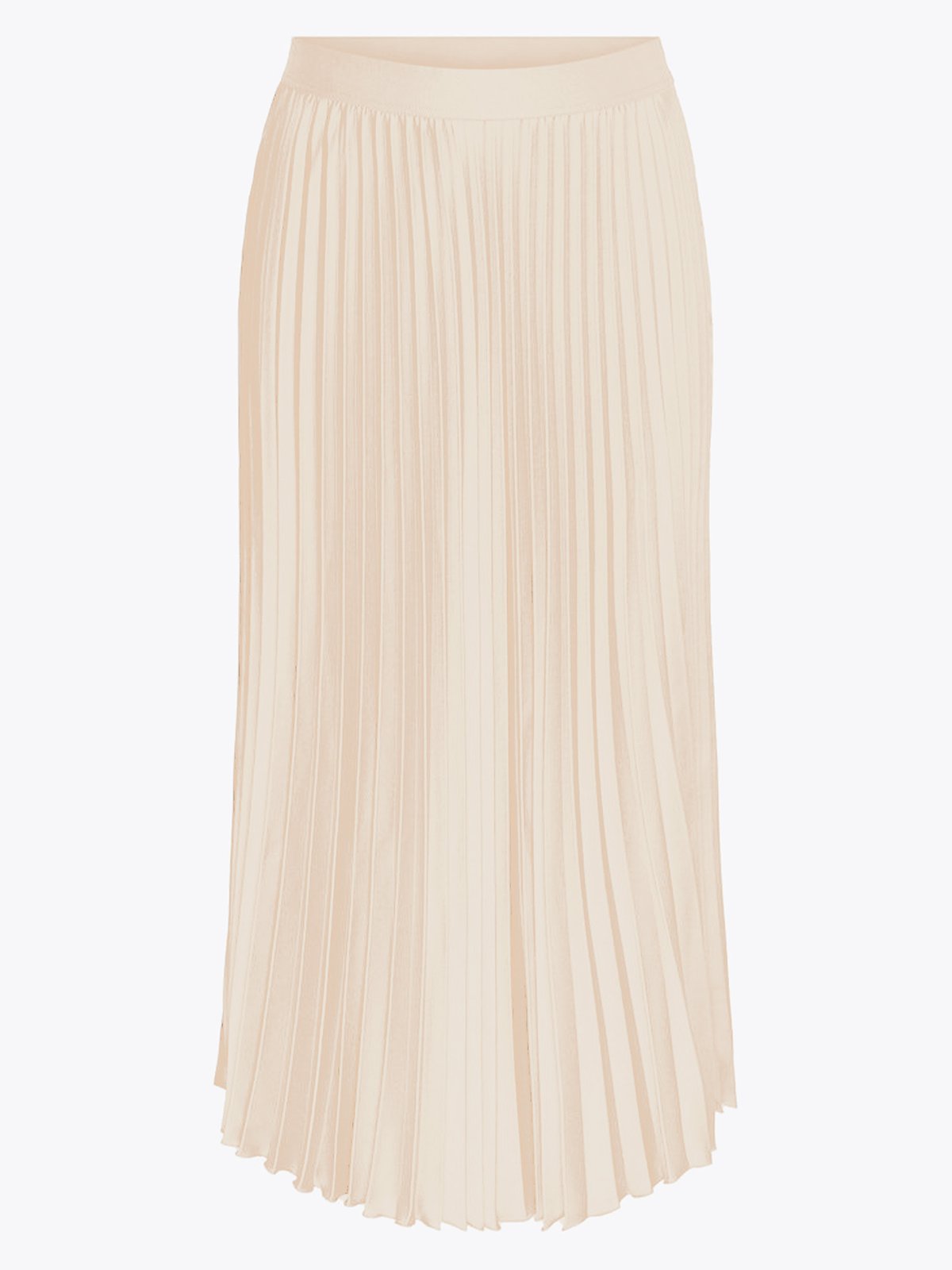 Y.A.S Celine High Waist Midi Skirt Hvit