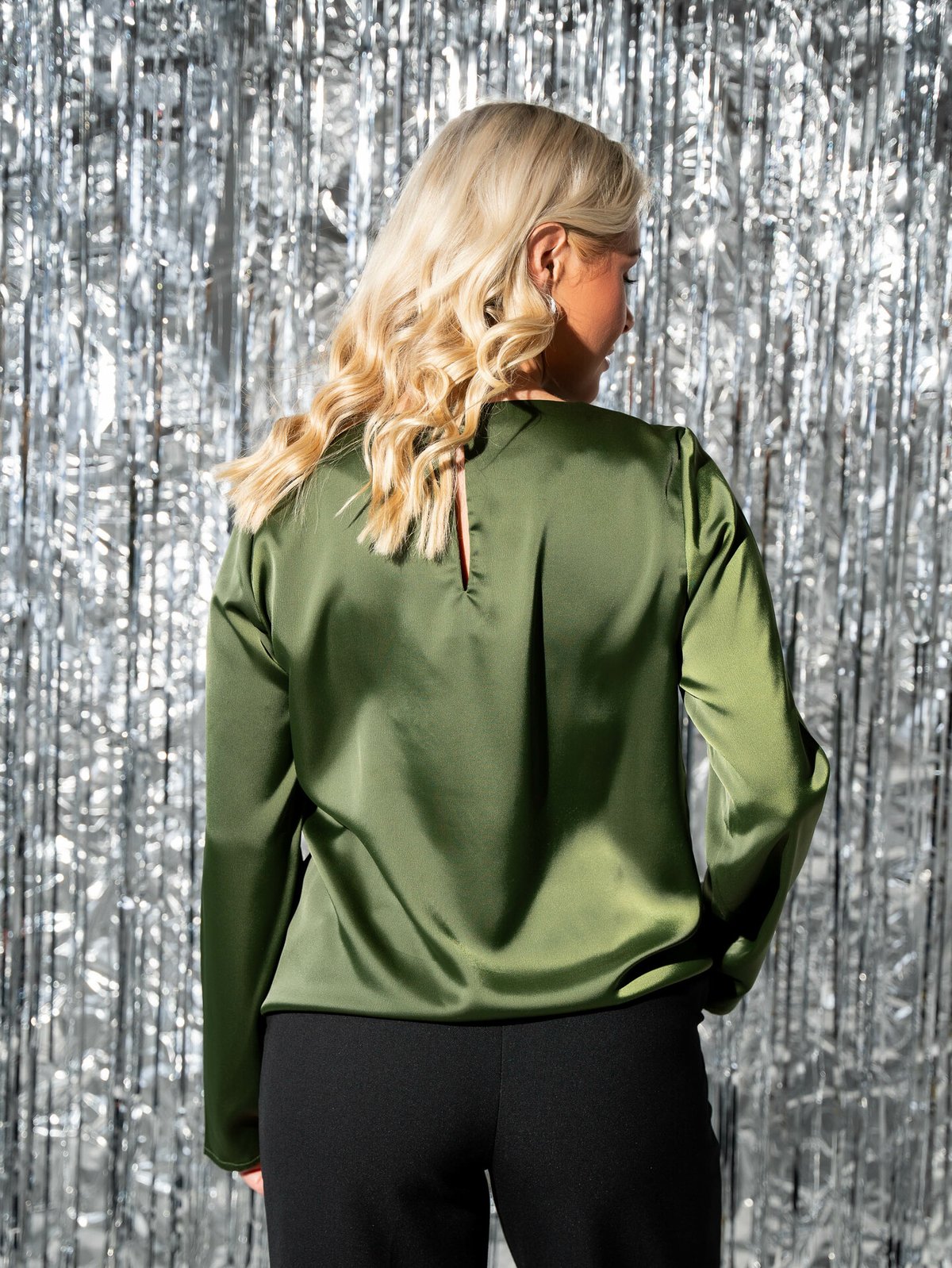 Y.A.S Elmi Long Sleeve Top Rifle Green