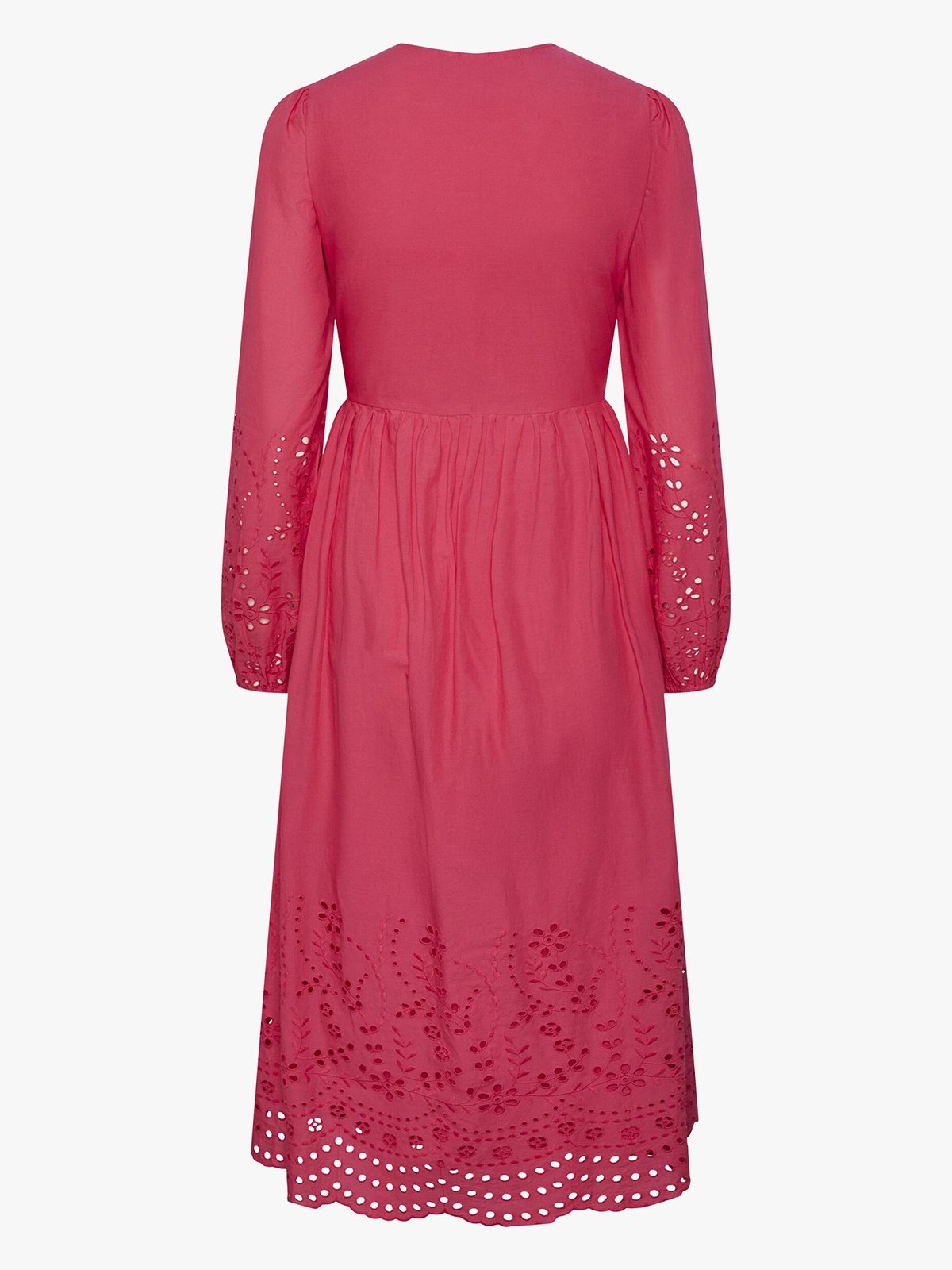 Y.A.S Luma Long Sleeve Long Wrap Dress Raspberry Sorbet
