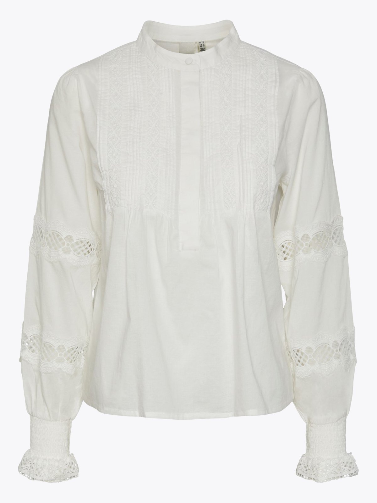 Y.A.S Nelsa Long Sleeve Top Star White