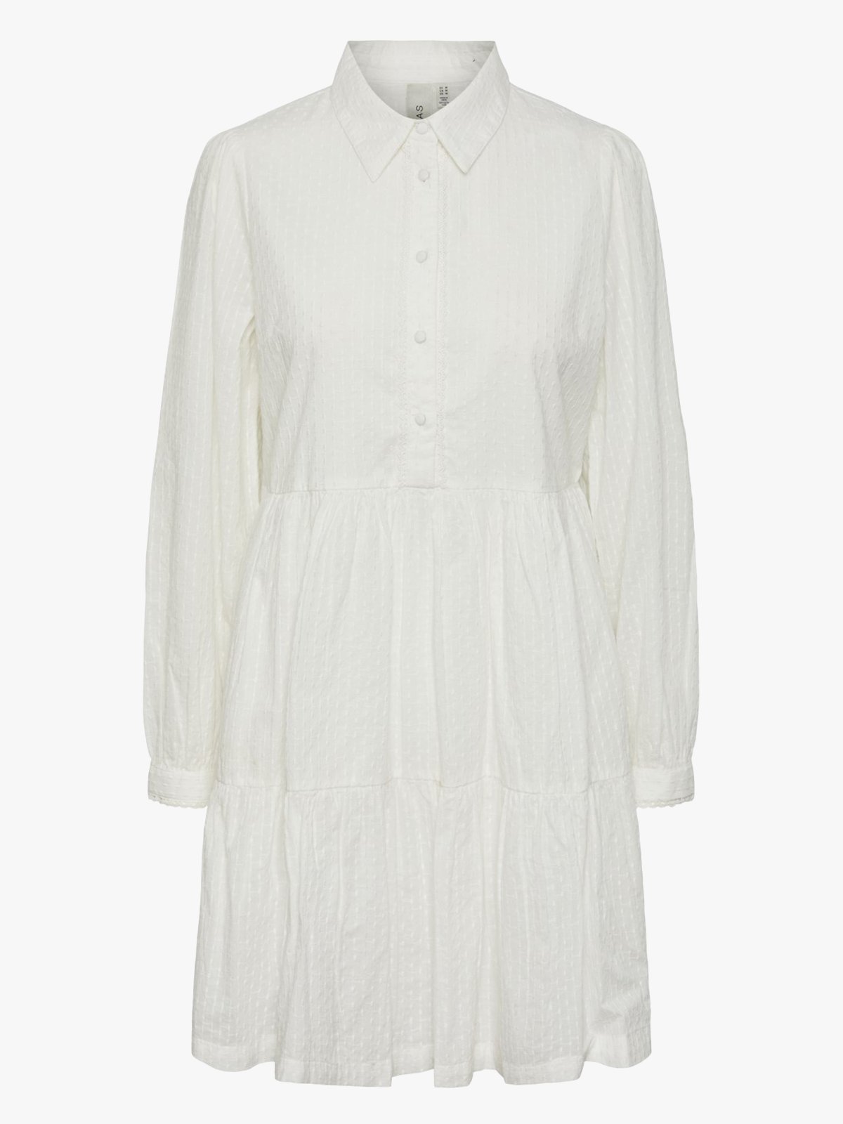Y.A.S Tia Long Sleeve Dress Star White