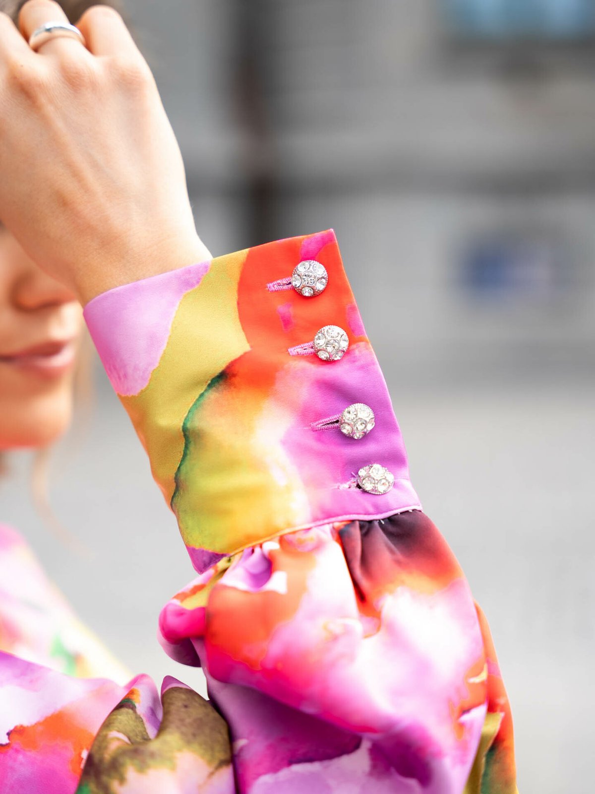 Y.A.S Lingo Long Sleeve Dress Pastel Lavender Lingo print