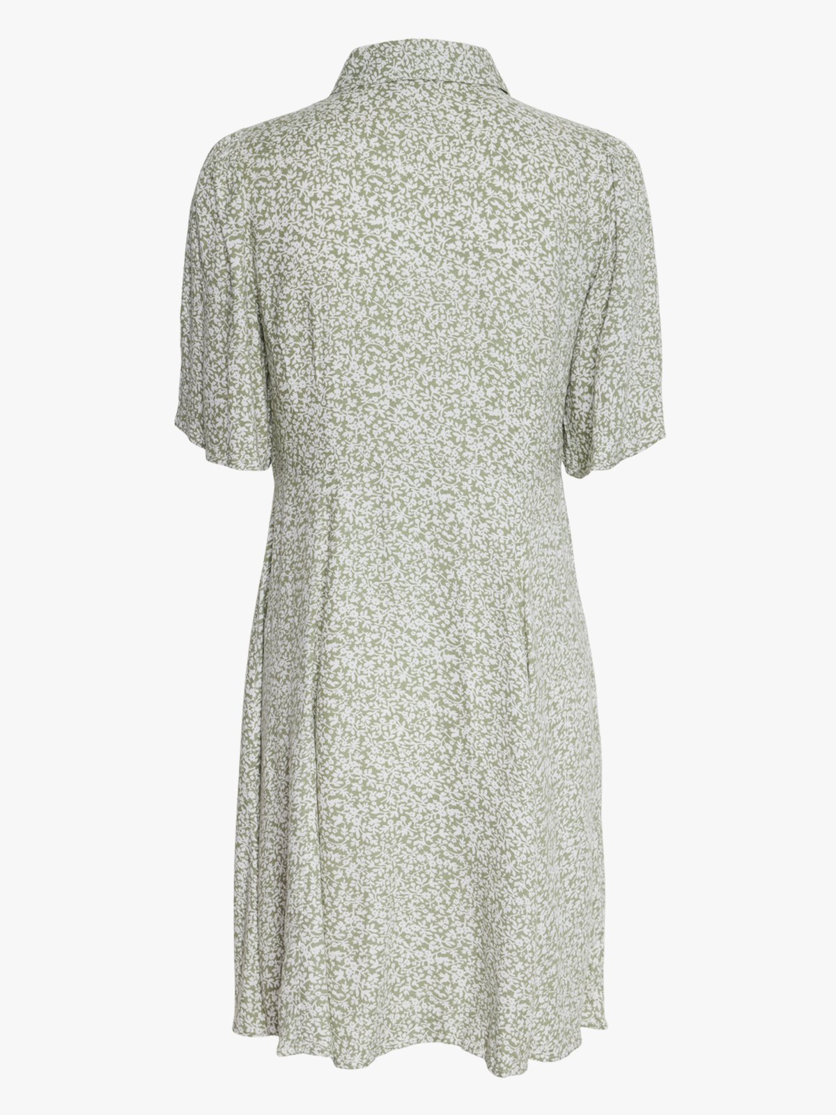 Y.A.S Zeleo 2/4 Shirt Dress Oil Green Zeleo print