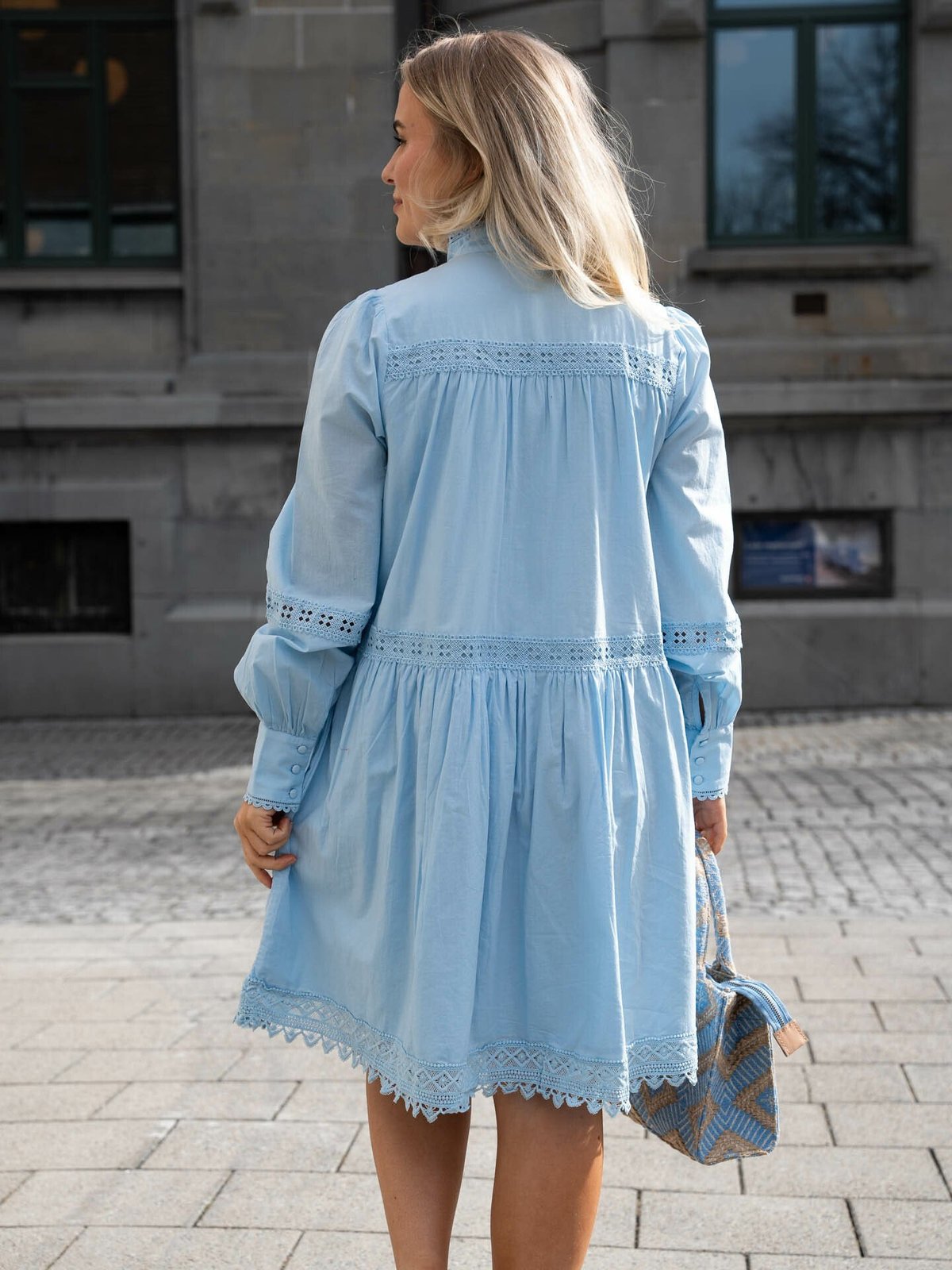 Y.A.S Vicca Long Sleeve Dress Clear Sky