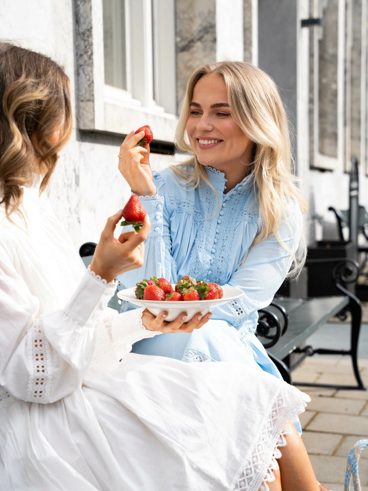 Y.A.S Vicca Long Sleeve Dress Clear Sky