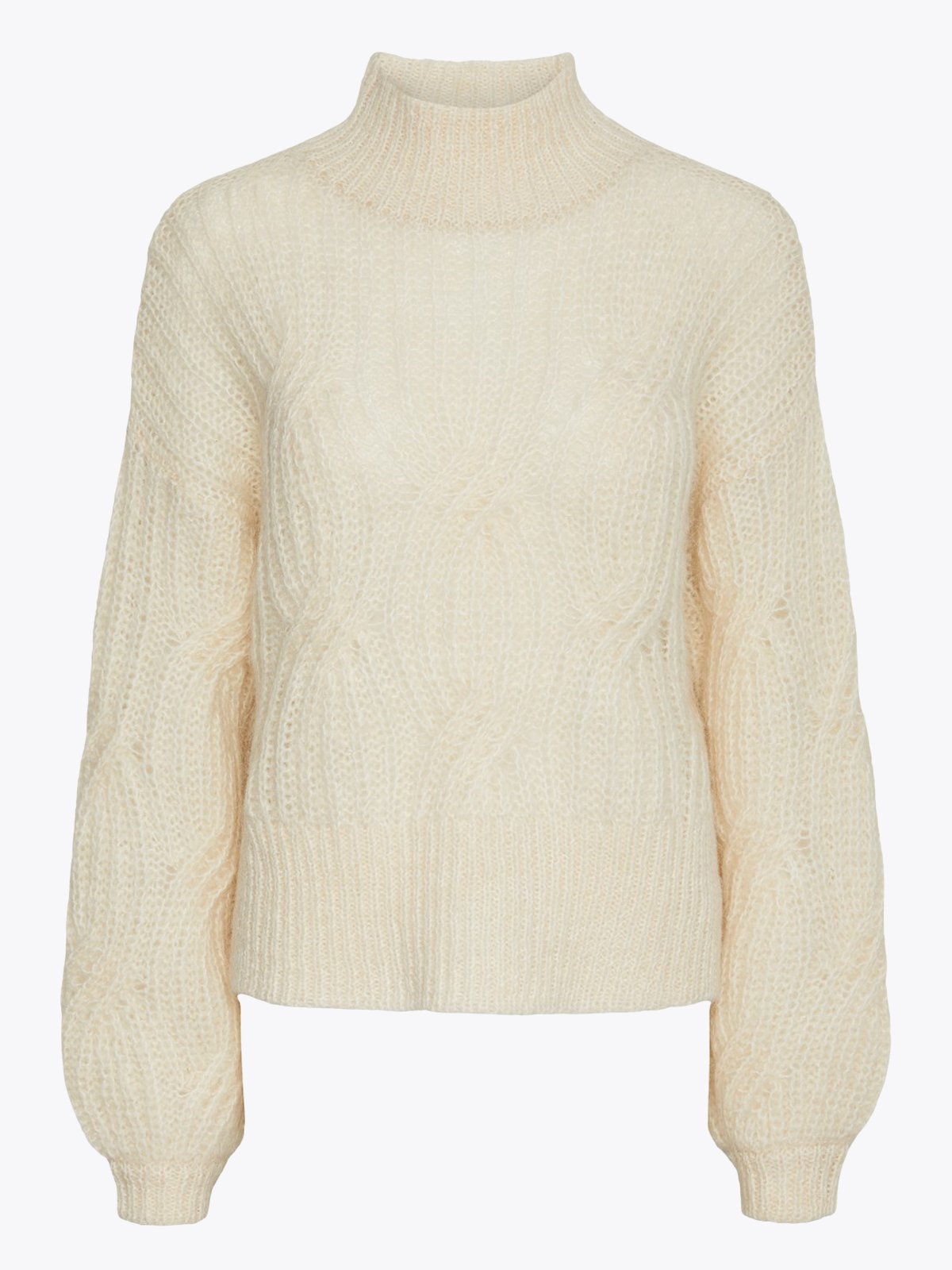 Y.A.S Zuma Long Sleeve Knit Pullover Birch