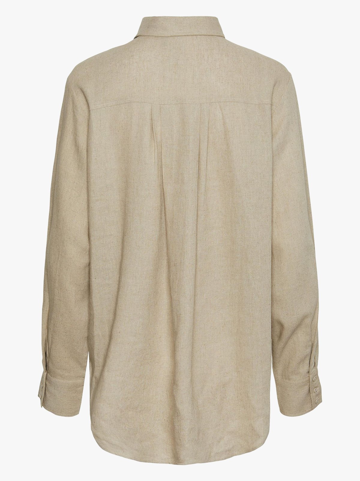 Y.A.S Flaxy Long Sleeve Linen Shirt Birch