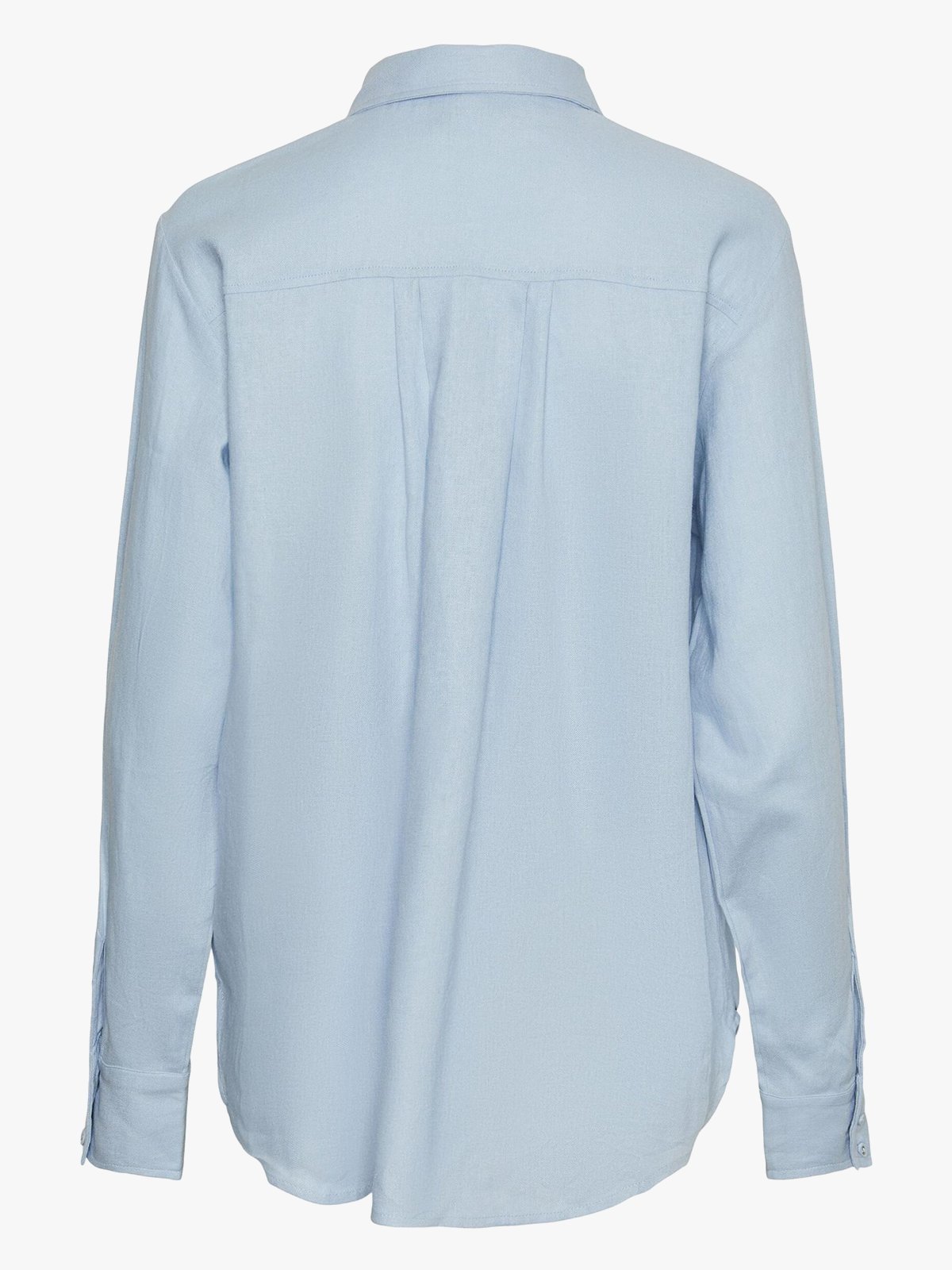 Y.A.S Flaxy Long Sleeve Linen Shirt Clear Sky