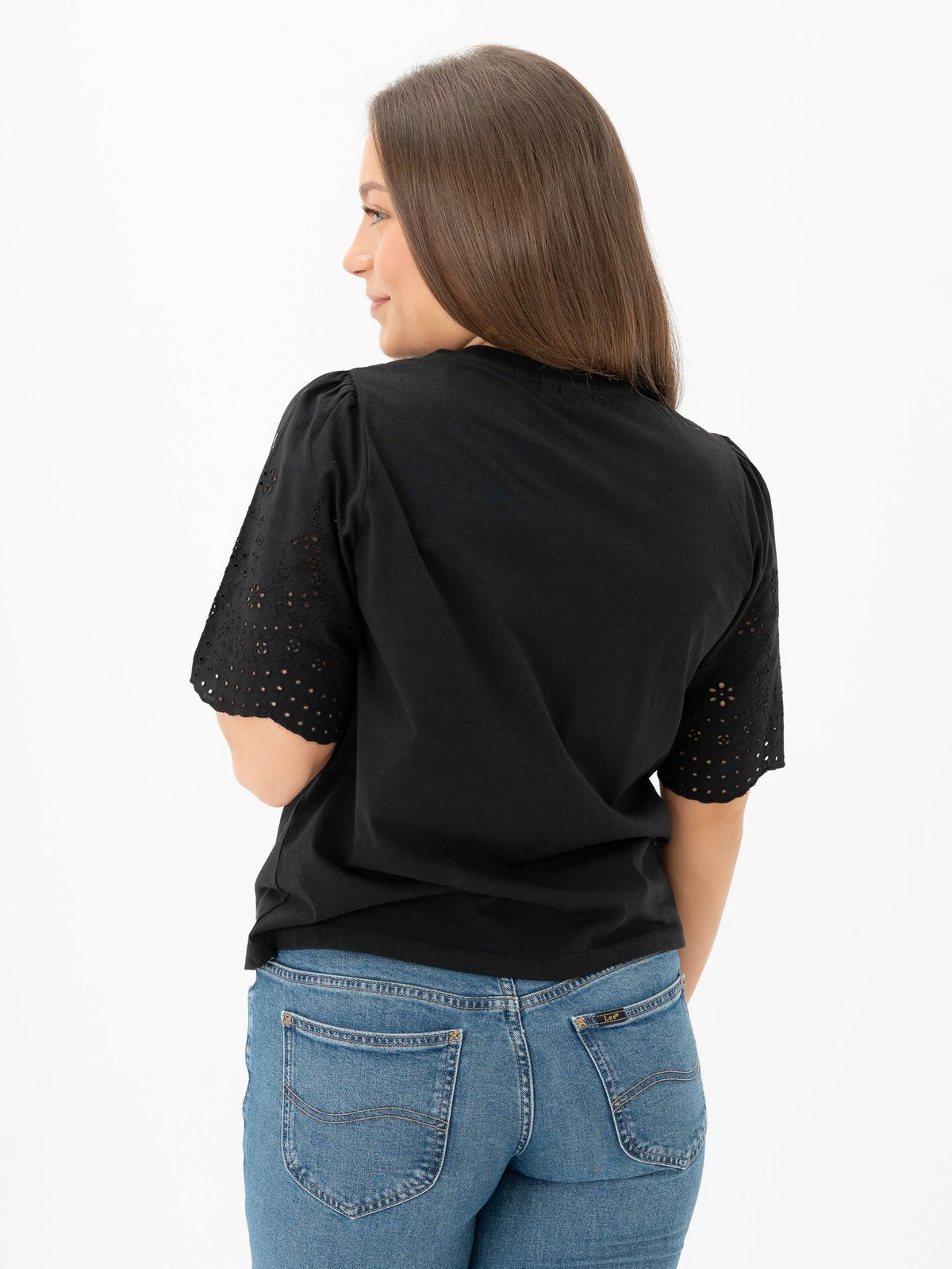 Y.A.S Lex Short Sleeve Top Black