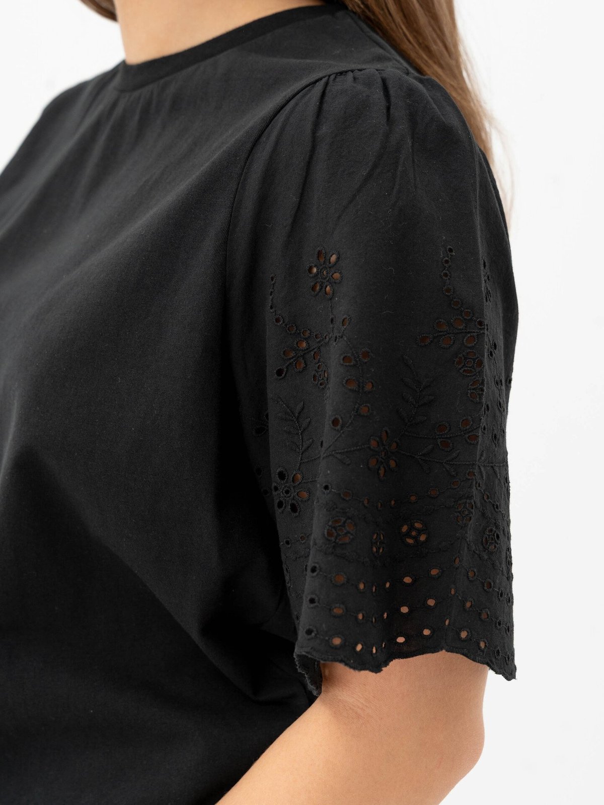 Y.A.S Lex Short Sleeve Top Black