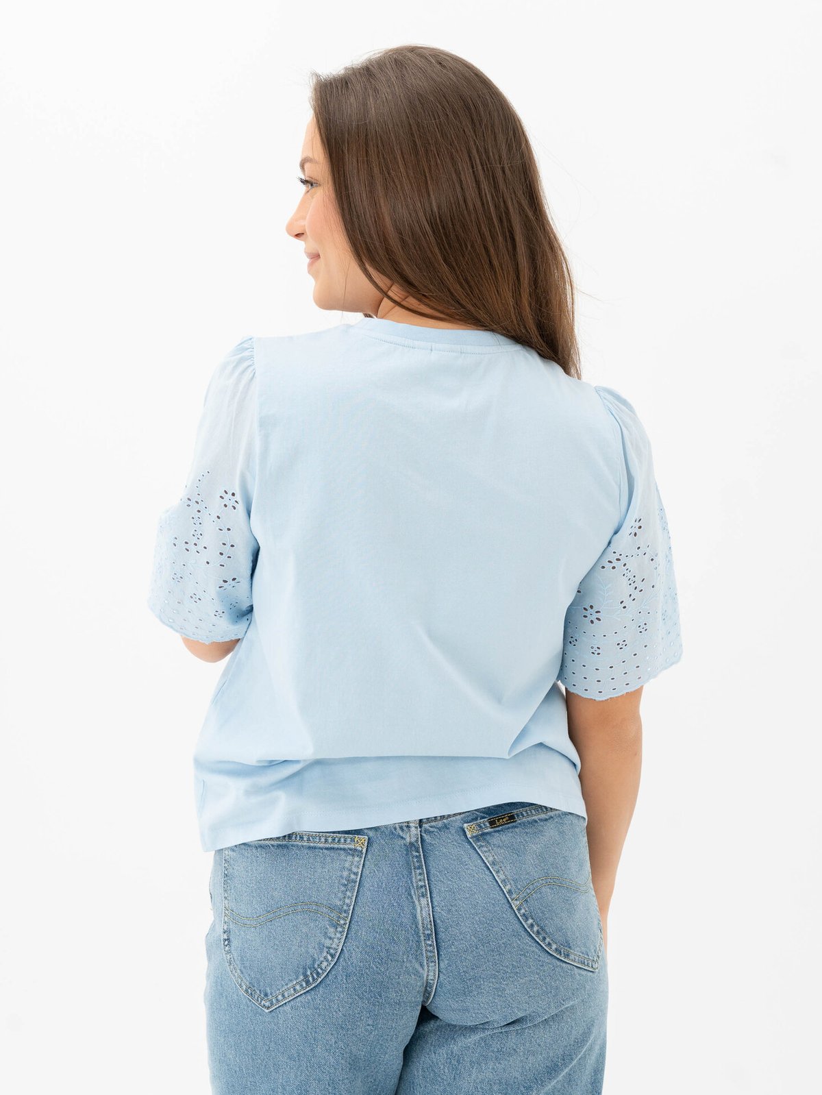 Y.A.S Lex Short Sleeve Top Clear Sky