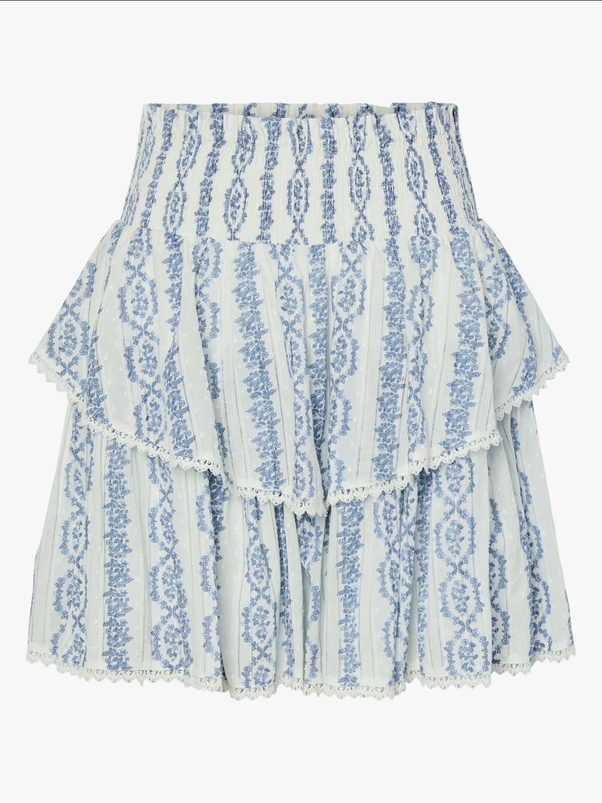 Y.A.S Tovina High Waisted Skirt Star White Tovina Print