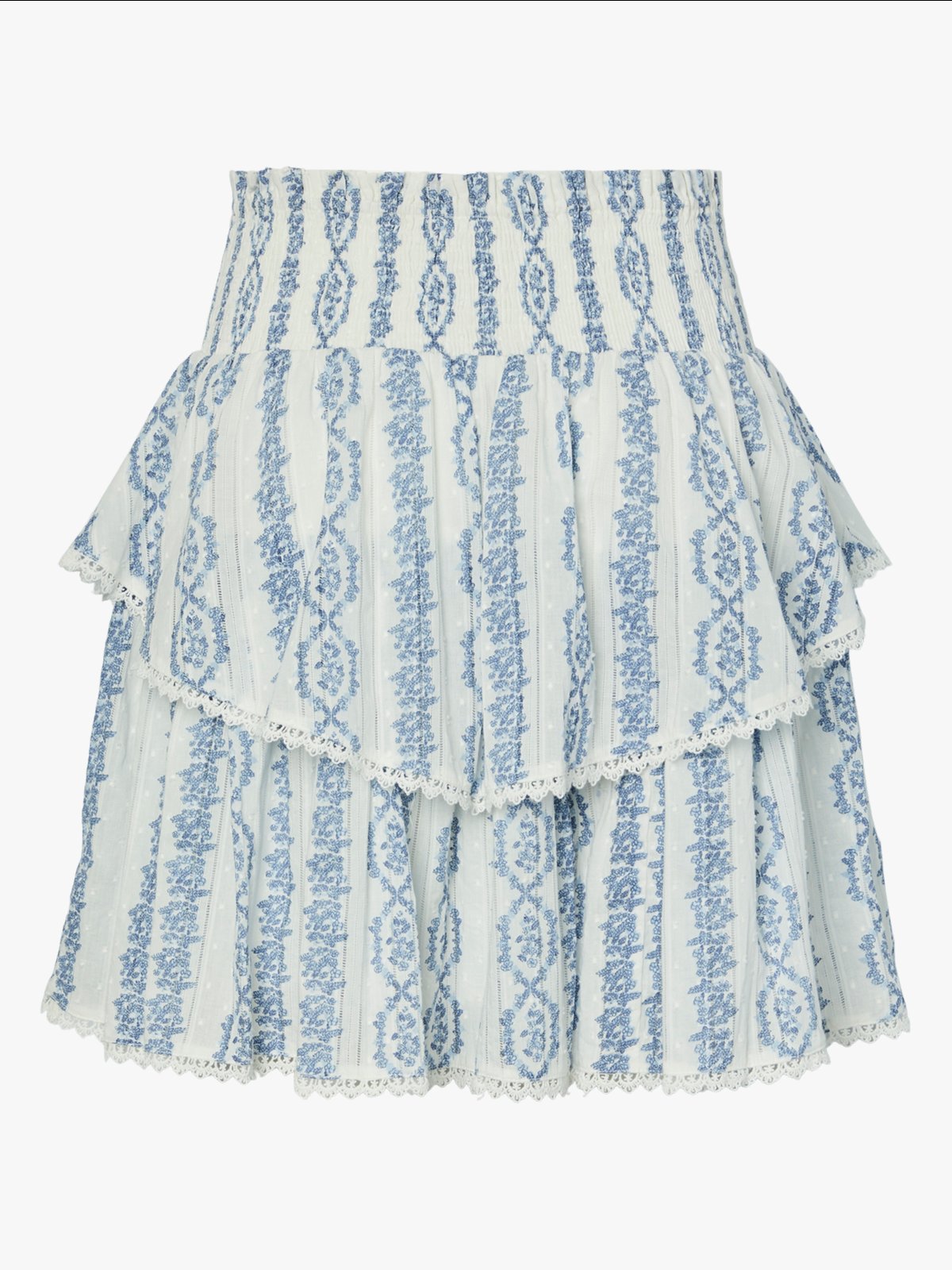 Y.A.S Tovina High Waisted Skirt Star White Tovina Print